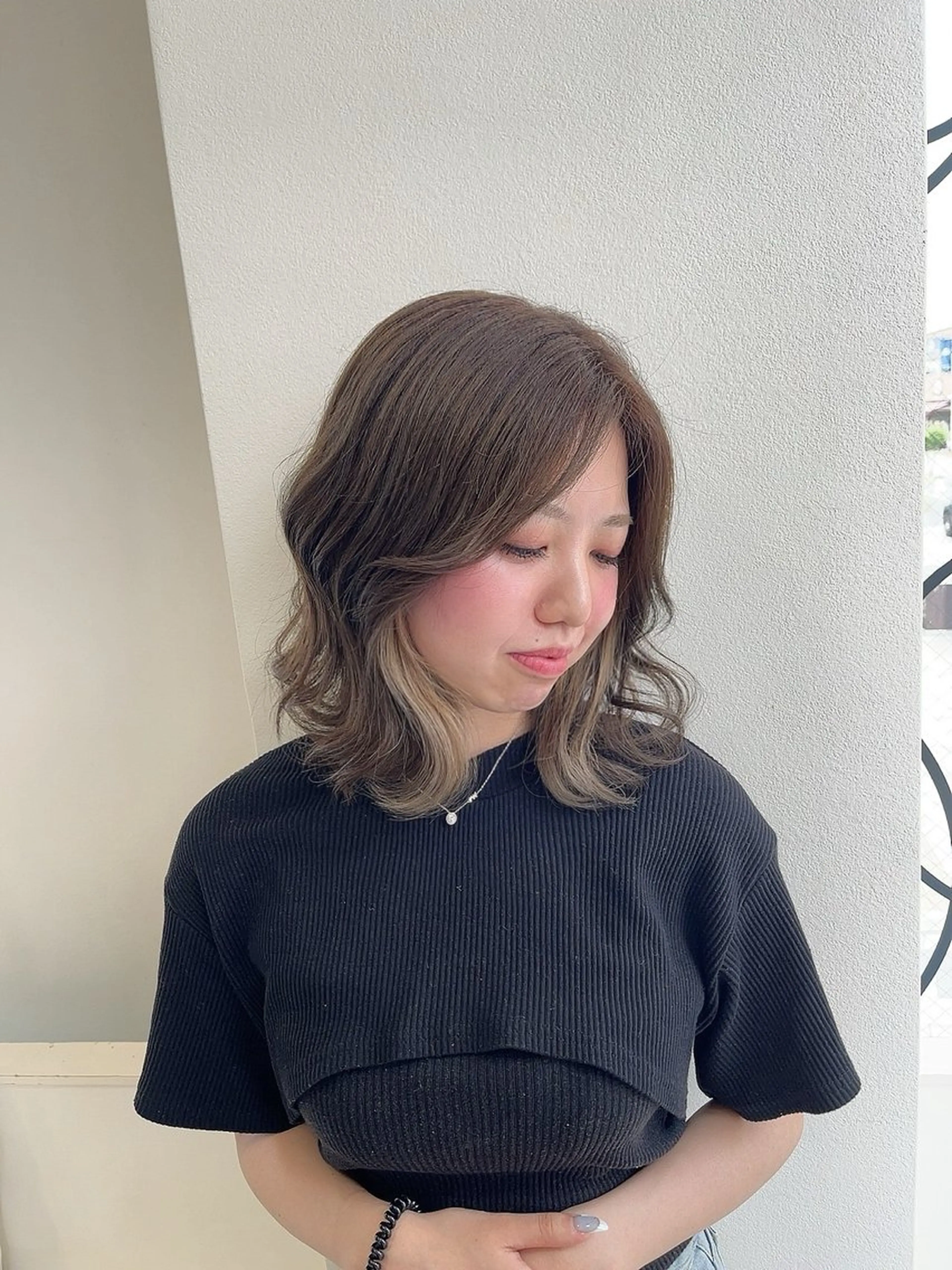 ミディアム カラー LABO.所属・門屋 和香那のヘアスタイル