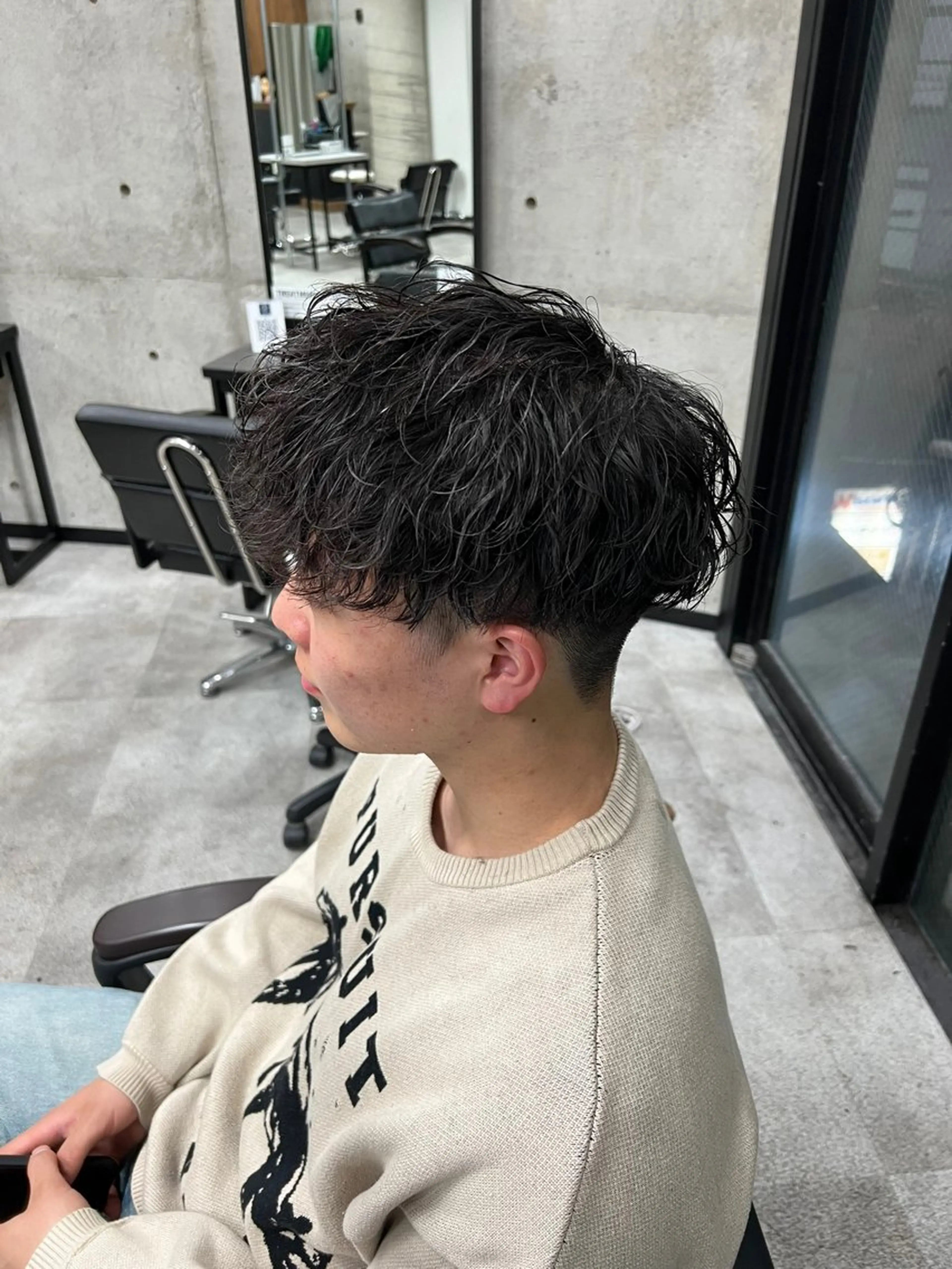 ミディアム ミディアムパーマ カット パーマ era本店所属・笹尾 陸/era本店 メンズ短髪系美容師のヘアスタイル
