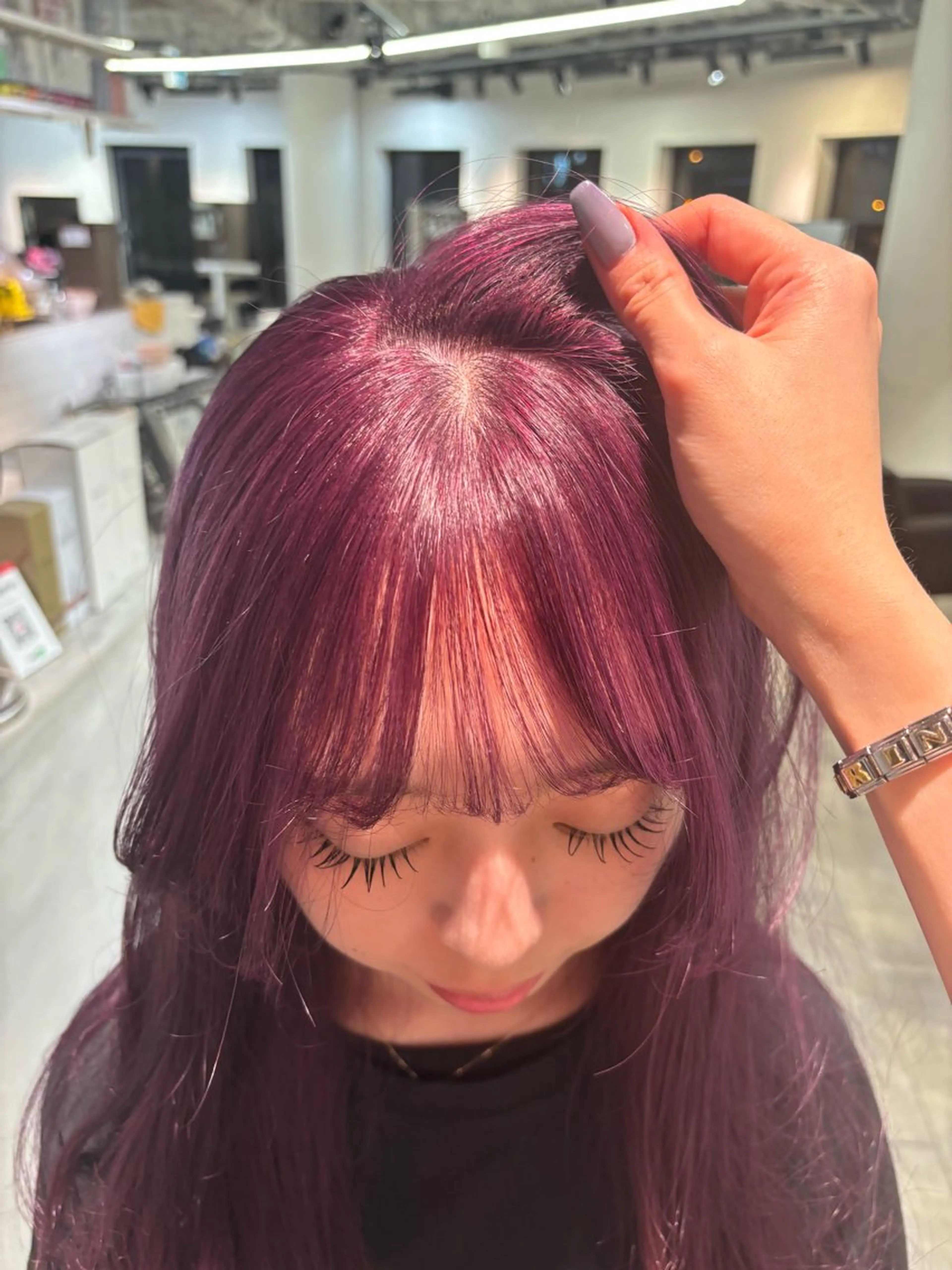 ロング ヘアカラー 梅田/ハイトーン /カラー特化/りんくのヘアスタイル