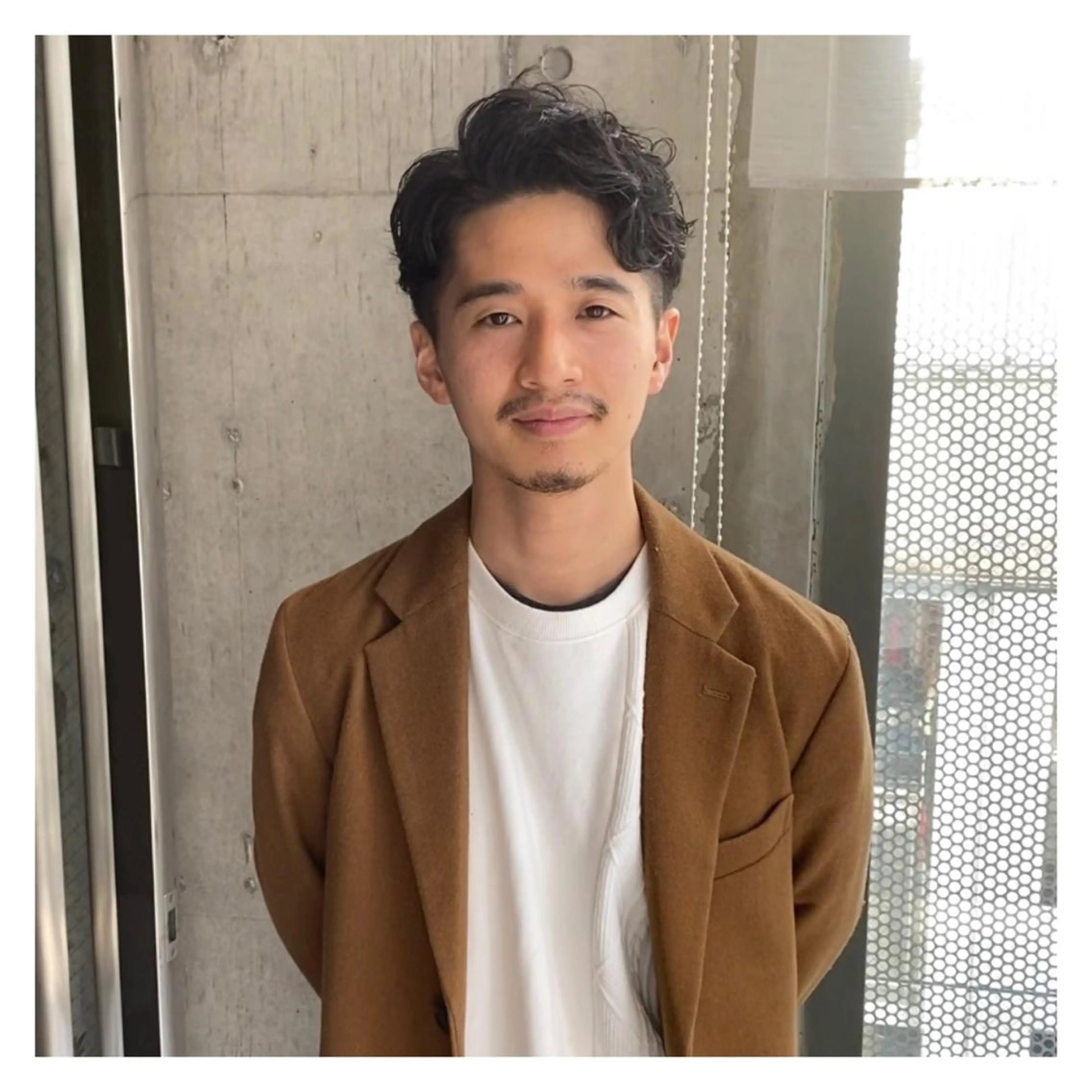 パーマ メンズ 刈り上げ カット YinYang所属・川﨑 章弘のヘアスタイル