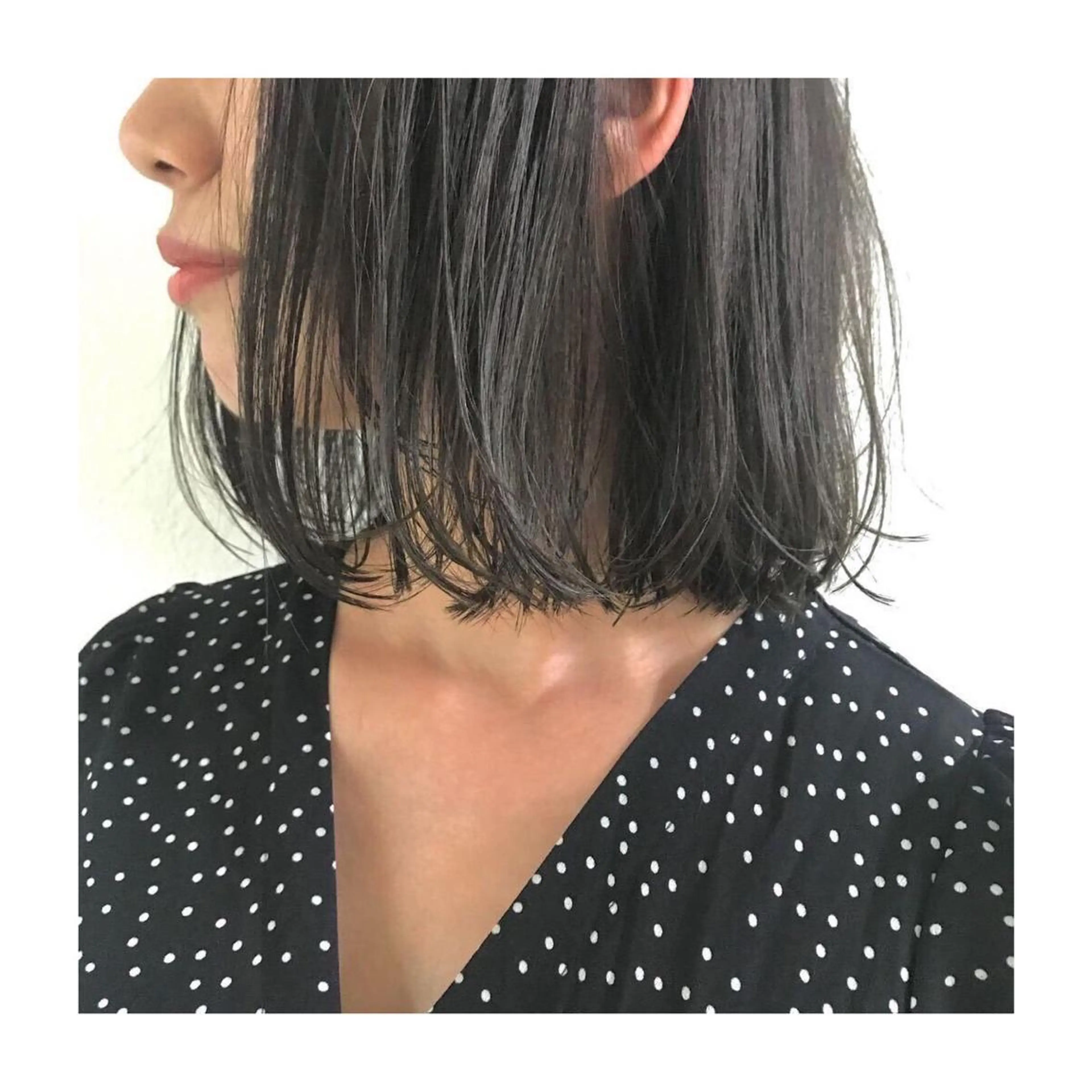 ミディアム カラー カット タカノ アツコのヘアスタイル