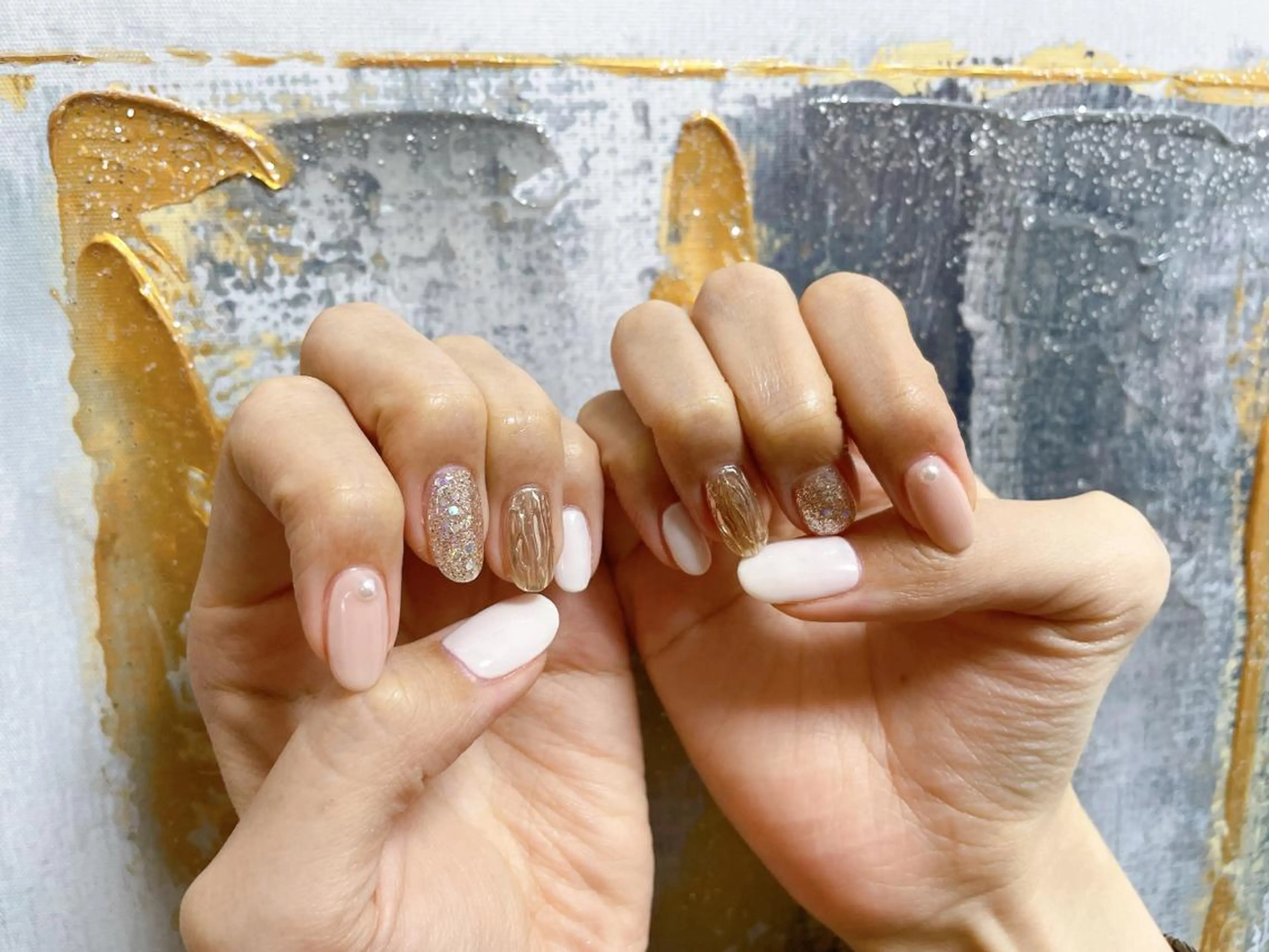 ネイル フットネイル ジェルネイル 韓国ネイル マグネットネイル ミラーネイル ハンドネイル Mogu nail 二子玉川のネイルデザイン