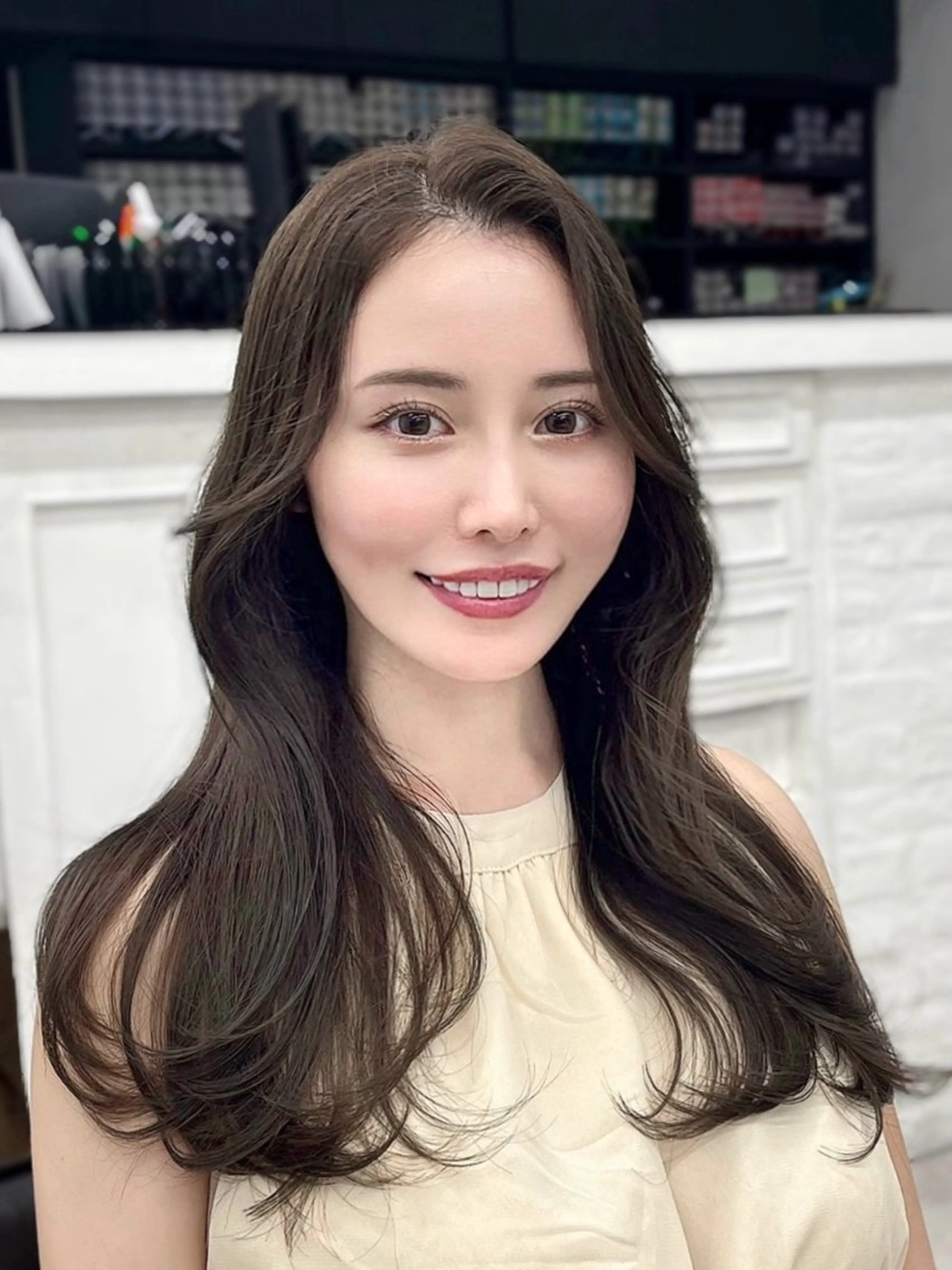 セミロング カラー パーマ ヘアアレンジ ブリーチ ケアブリーチ ダブルカラー ボブ 髪質改善 韓国ヘア×顔まわり 🇰🇷和知拓郎のヘアスタイル