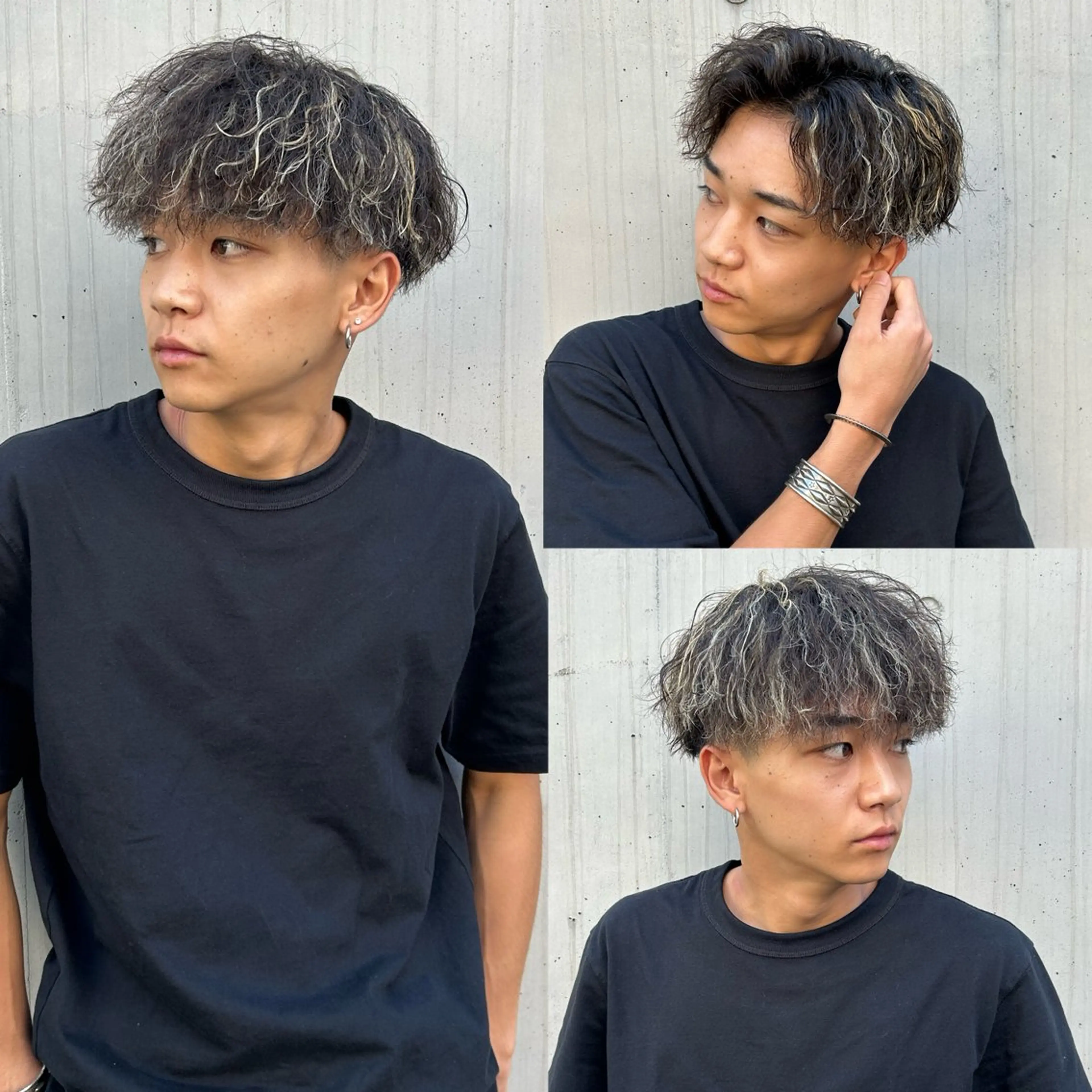 カラー パーマ メンズ カット ヘアカラー パーマ 安達 脩人のヘアスタイル
