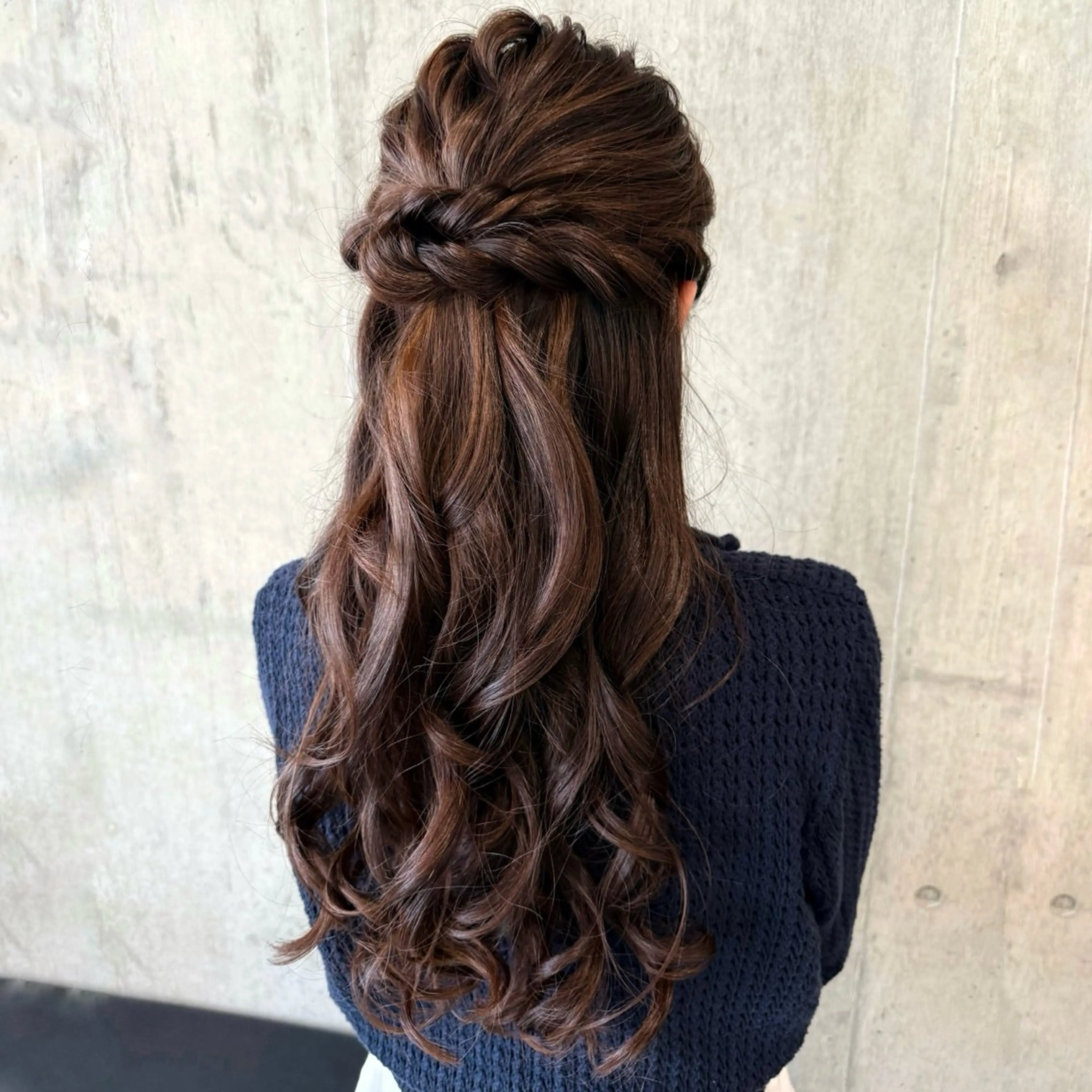 ロング ヘアアレンジ ハーフアップ サロンエイミー伏見店所属・伴 麻彩のその他イメージ