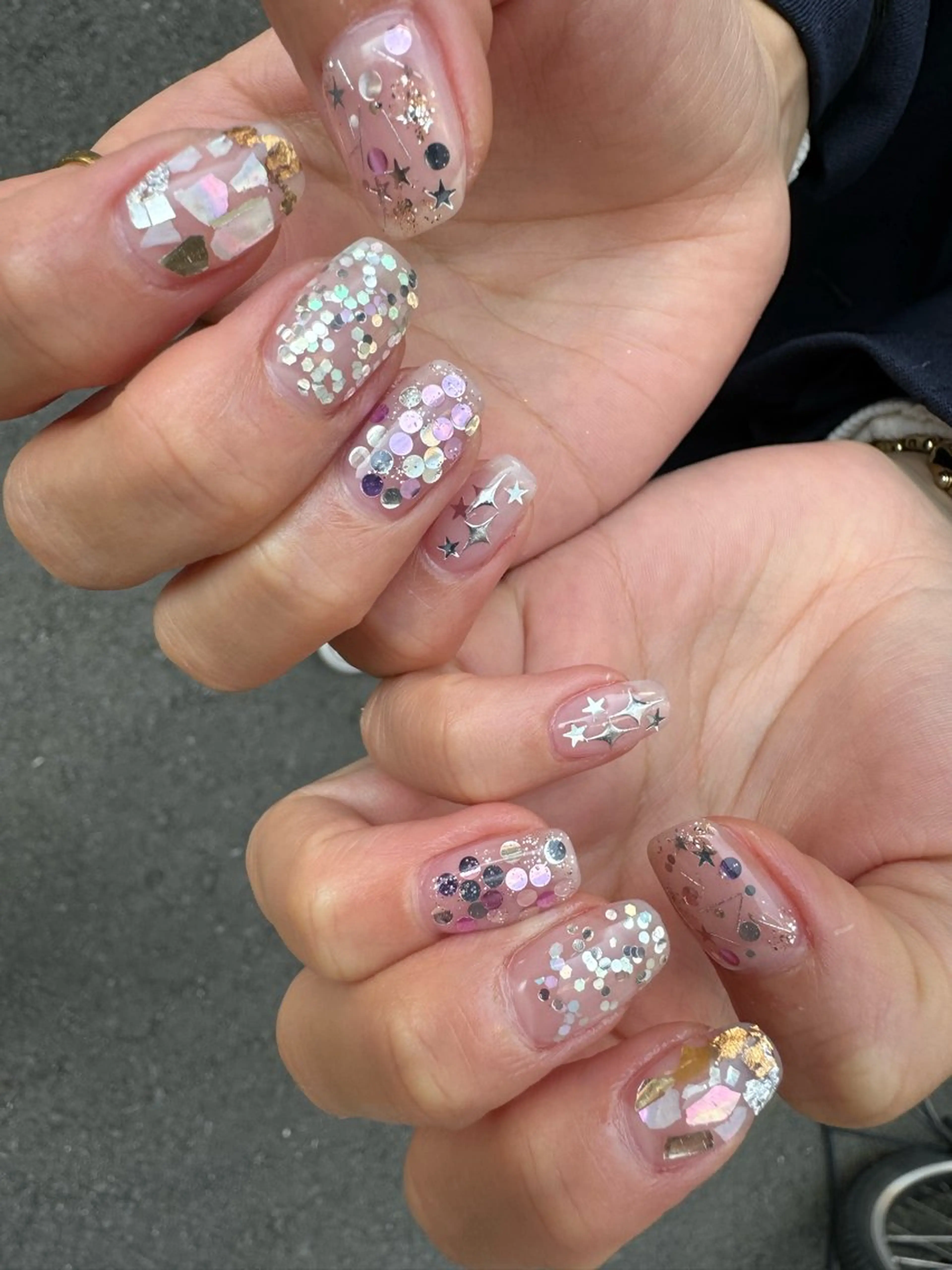ネイル 韓国ネイル ニュアンスネイル オフィスネイル シンプルネイル 春ネイル MH_ Nailのネイルデザイン