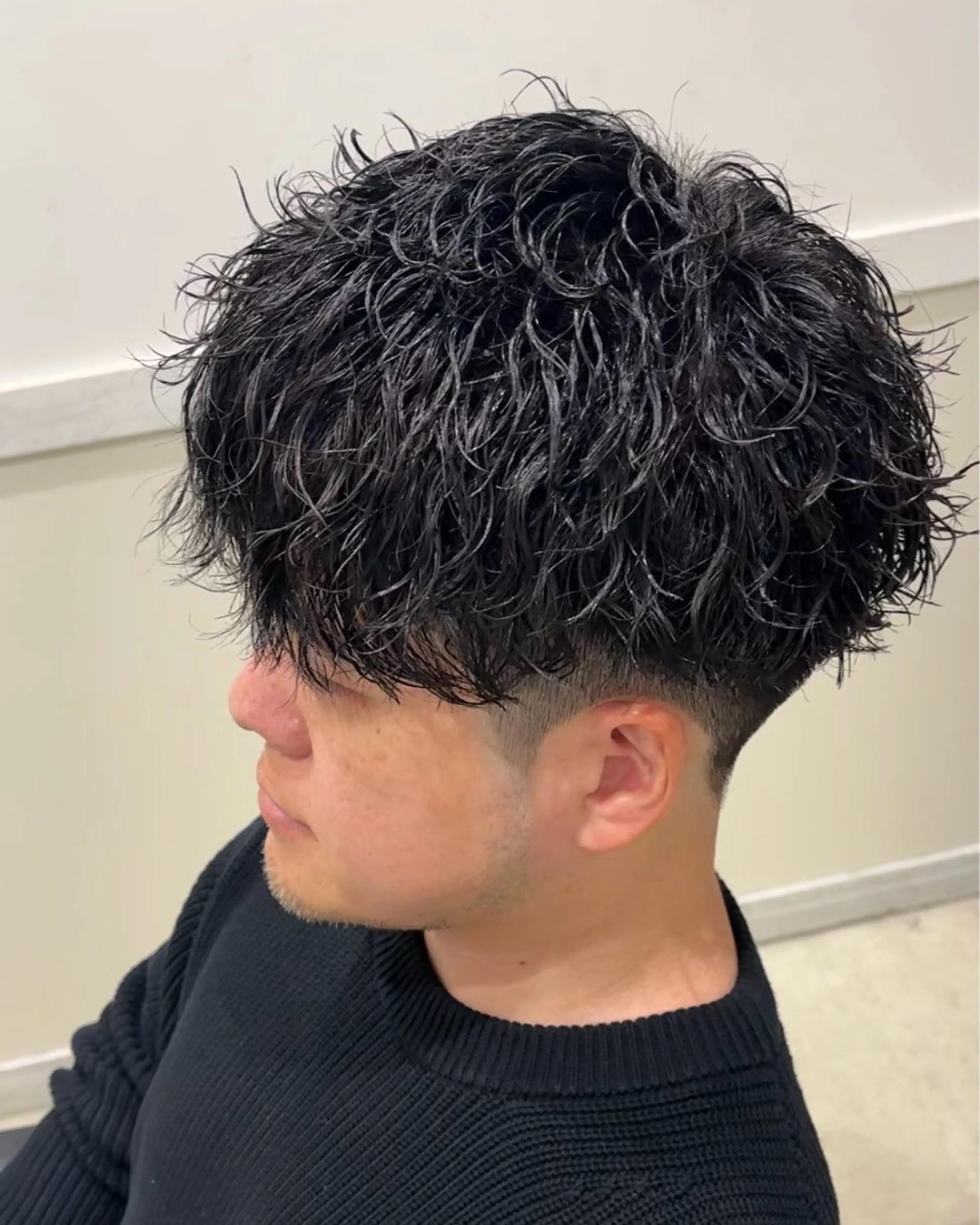 ショート パーマ メンズ カット パーマ トリートメント クセを最大限に活かす メンズパーマ奈良大祐のヘアスタイル