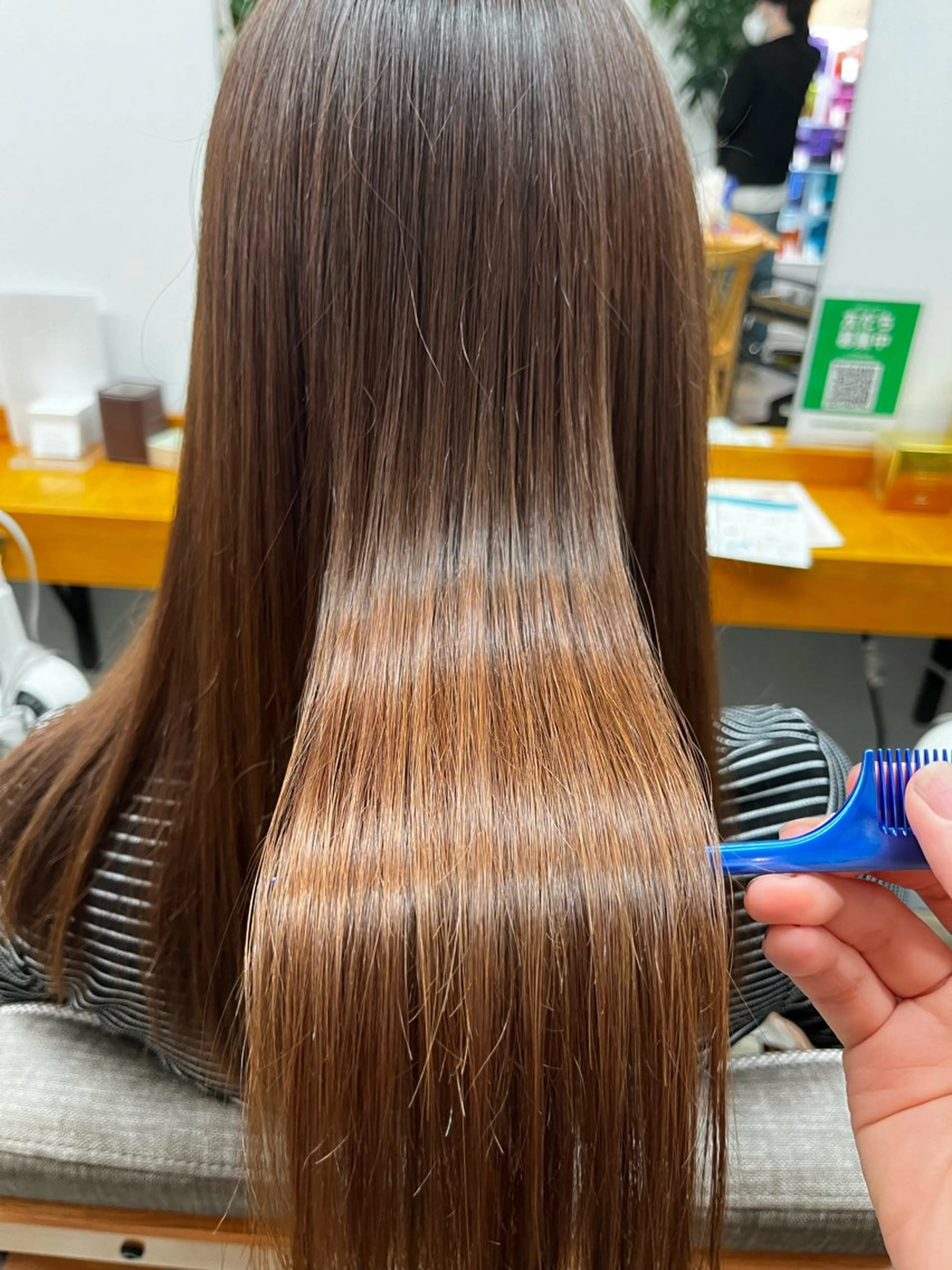 セミロング トリートメント 縮毛矯正 ROSSO Hair＆SPA  香椎宮前店所属・SHIINA 香椎宮前店のヘアスタイル
