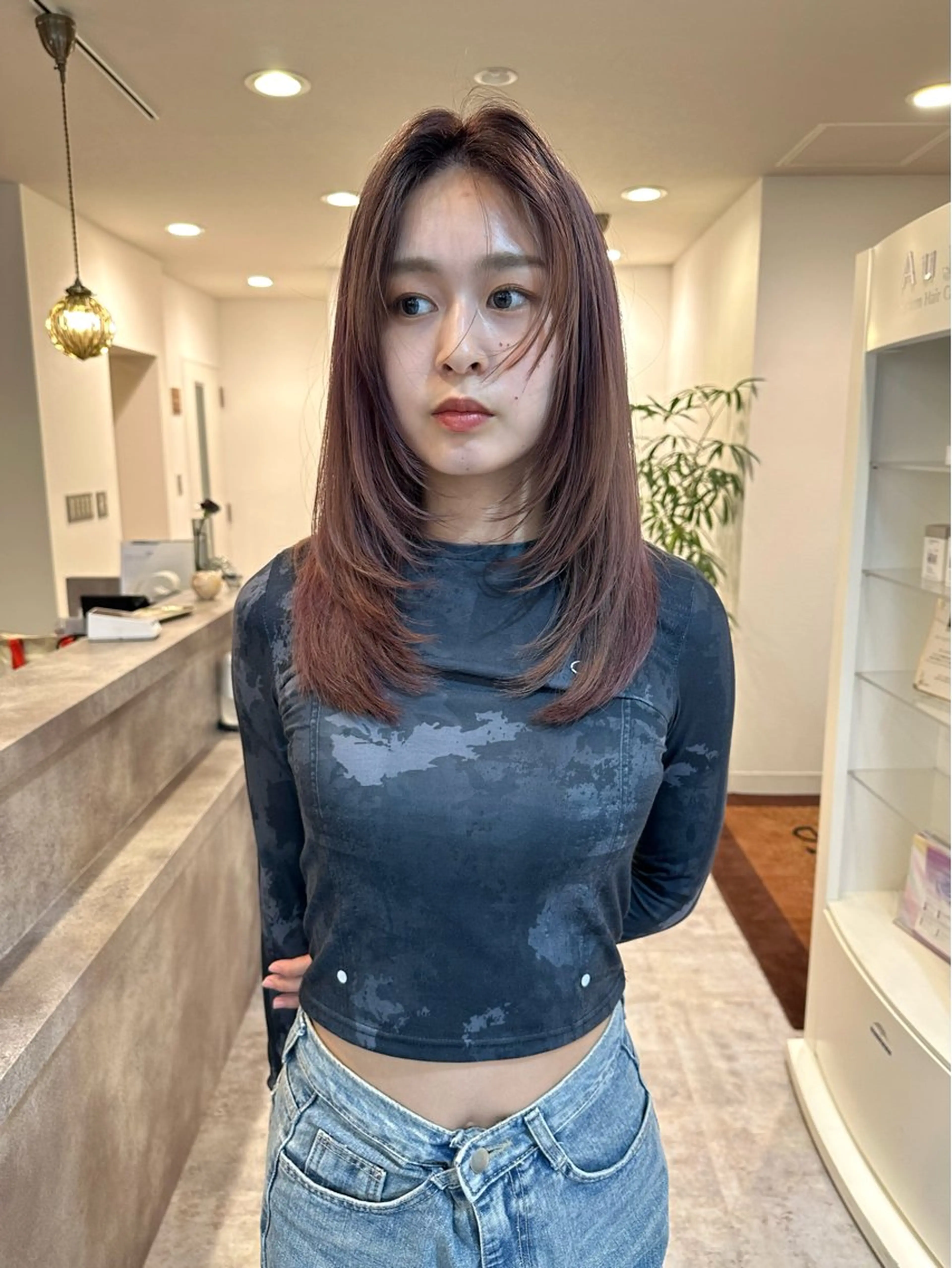 セミロング カラー lelu所属・lelu / 佐々木のヘアスタイル