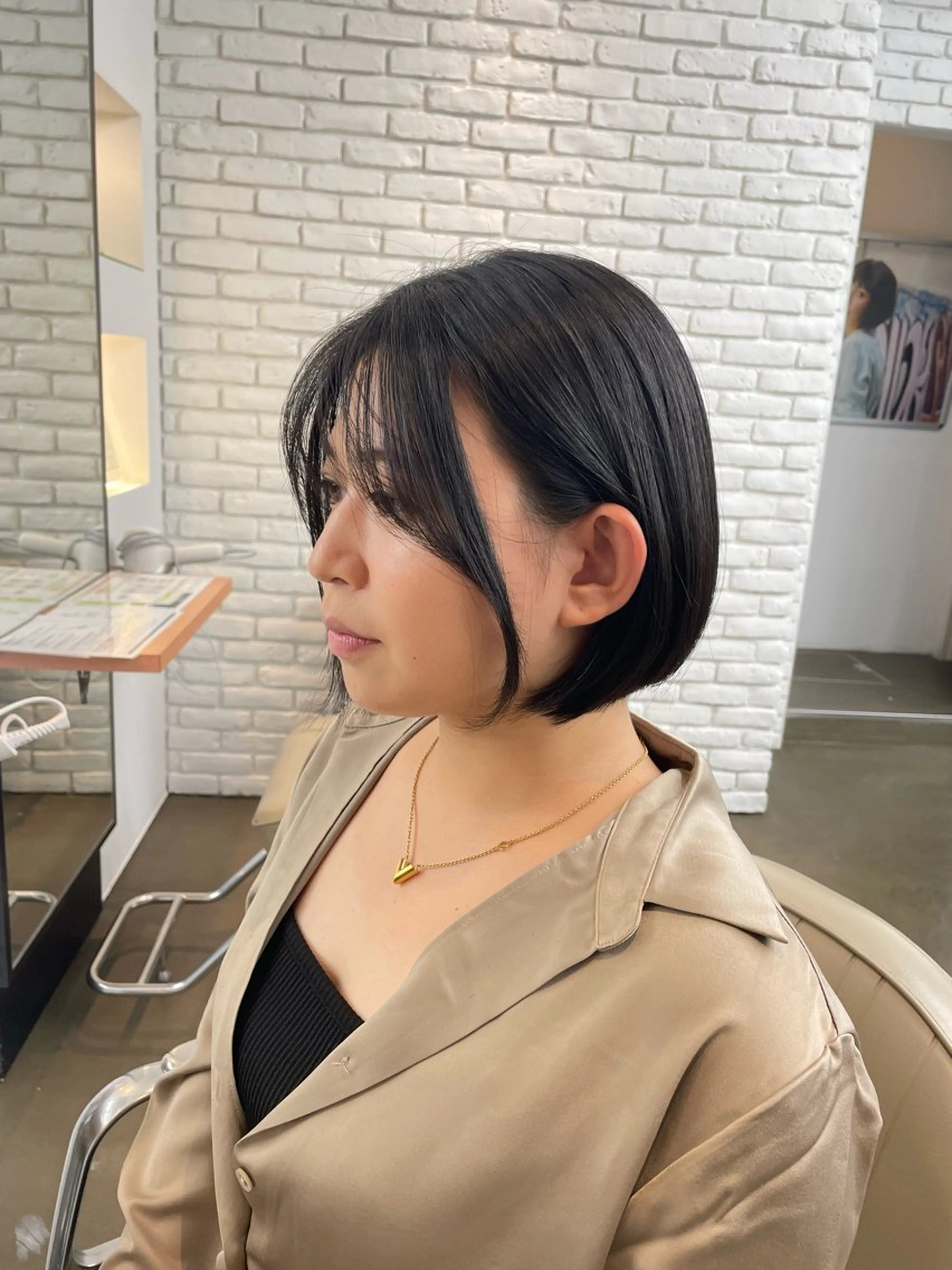 ショート カット トリートメント ヘアセット 🍑まき/カット /髪質改善カラー🍑のヘアスタイル