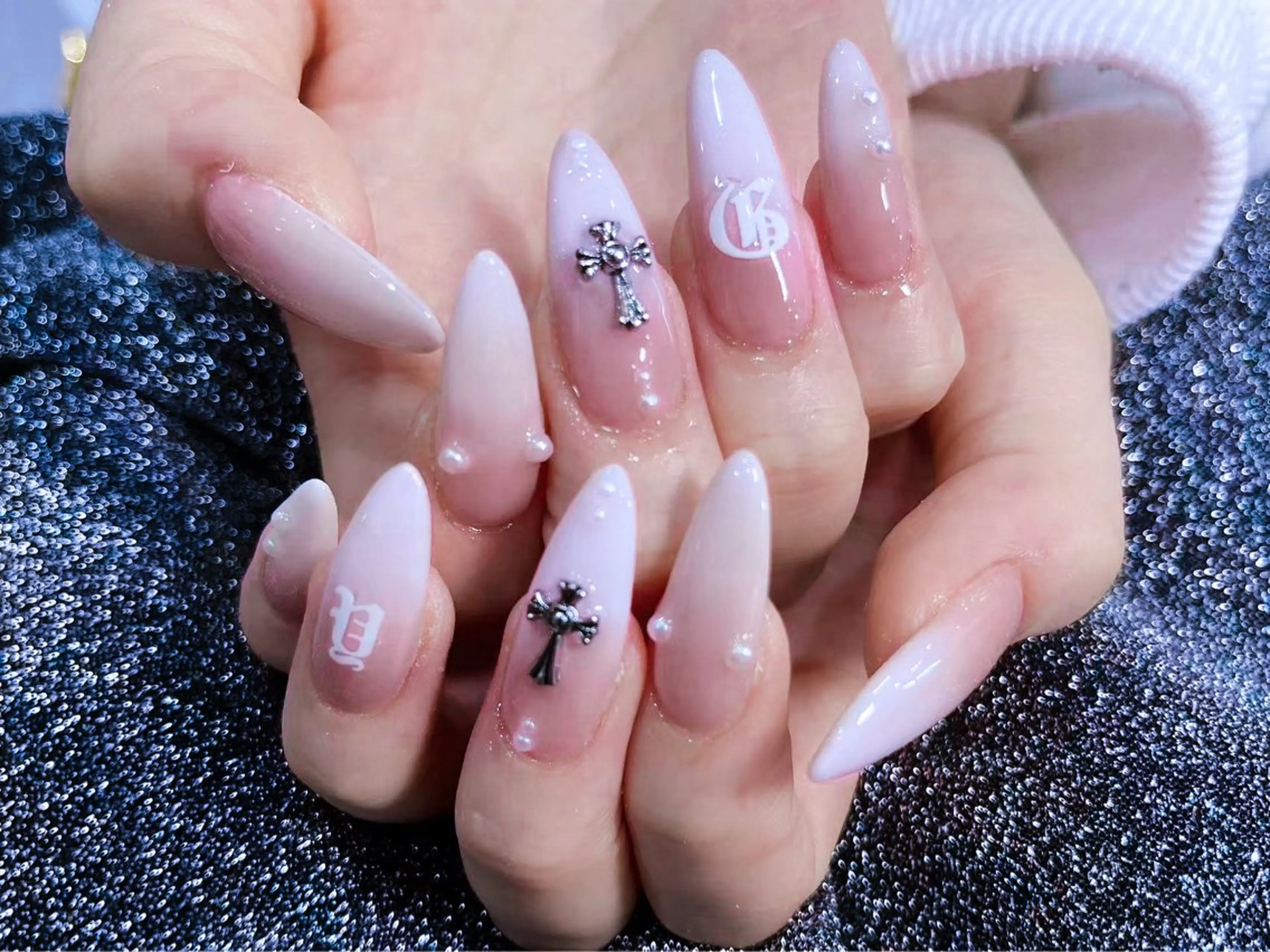 🎀新店ワンホンネイルopen🎀/自爪オフ無料/チップ長さ出しベビーブーマーネイル、パーツ付け放題の写真