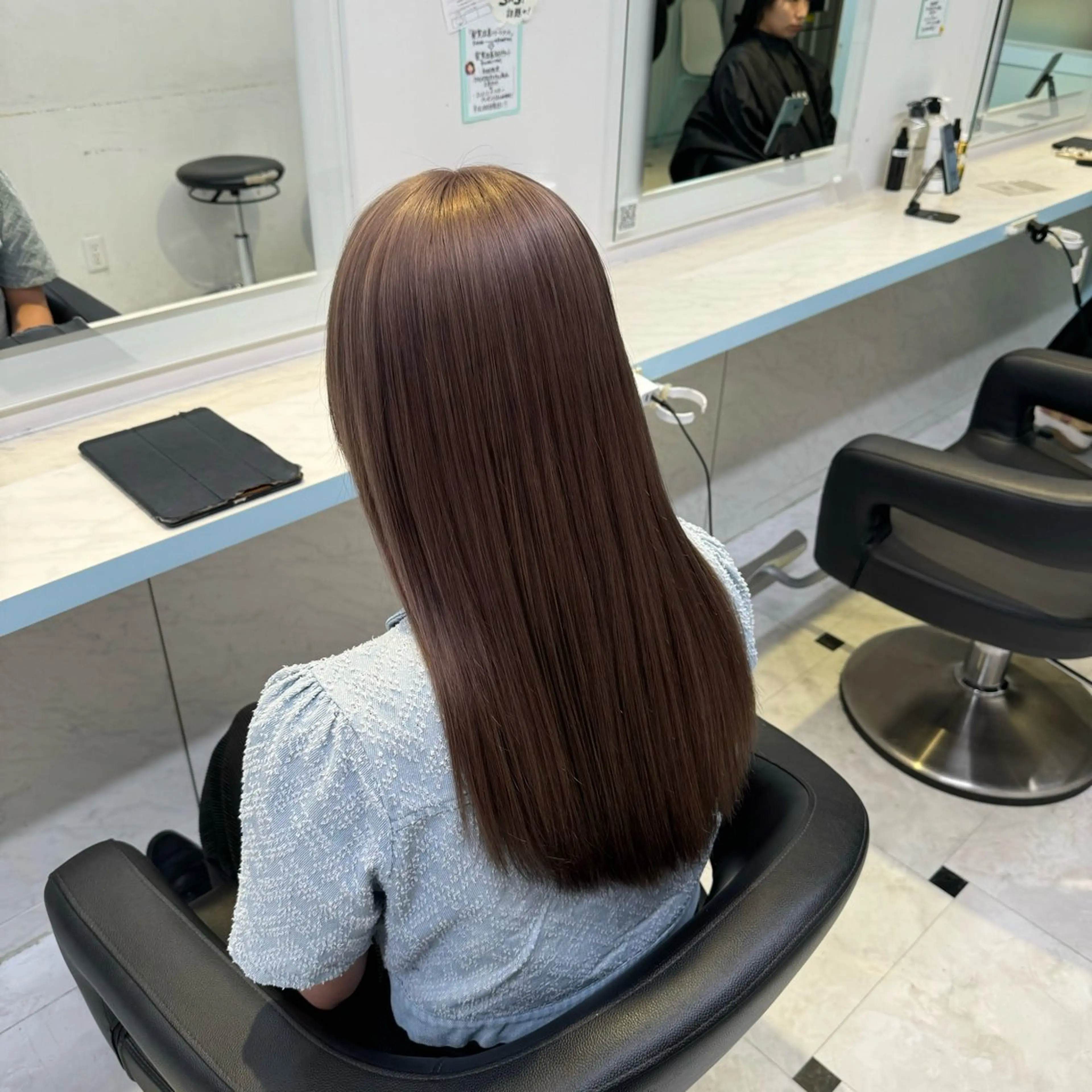 ロング カラー ヘアカラー トリートメント 🩷モテ髪＆透明感 🩷ミルクティー🩷のヘアスタイル