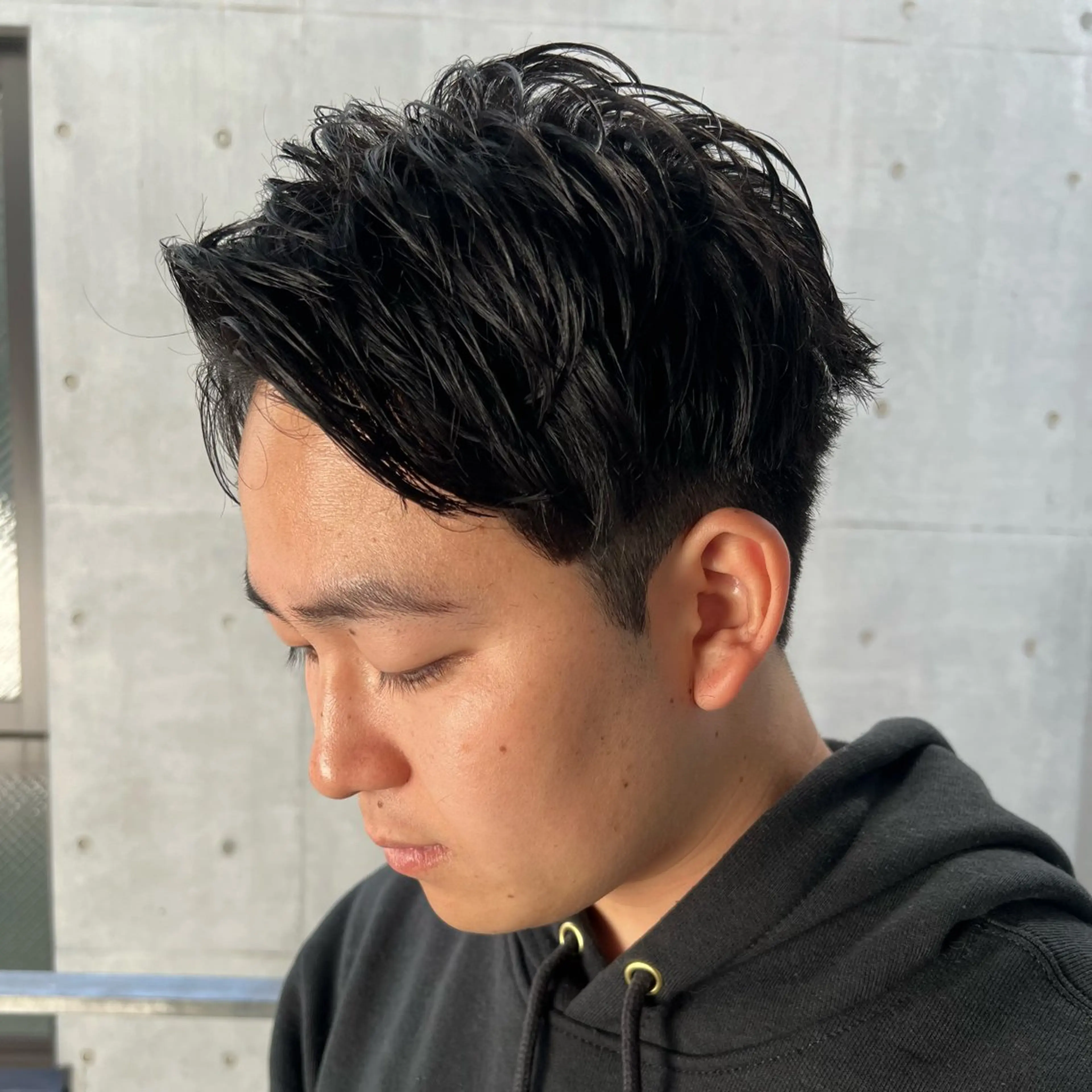 ショート メンズ メンズショート ショートヘア カット パーマ SHUNメンズパーマ スパイキーショートのヘアスタイル