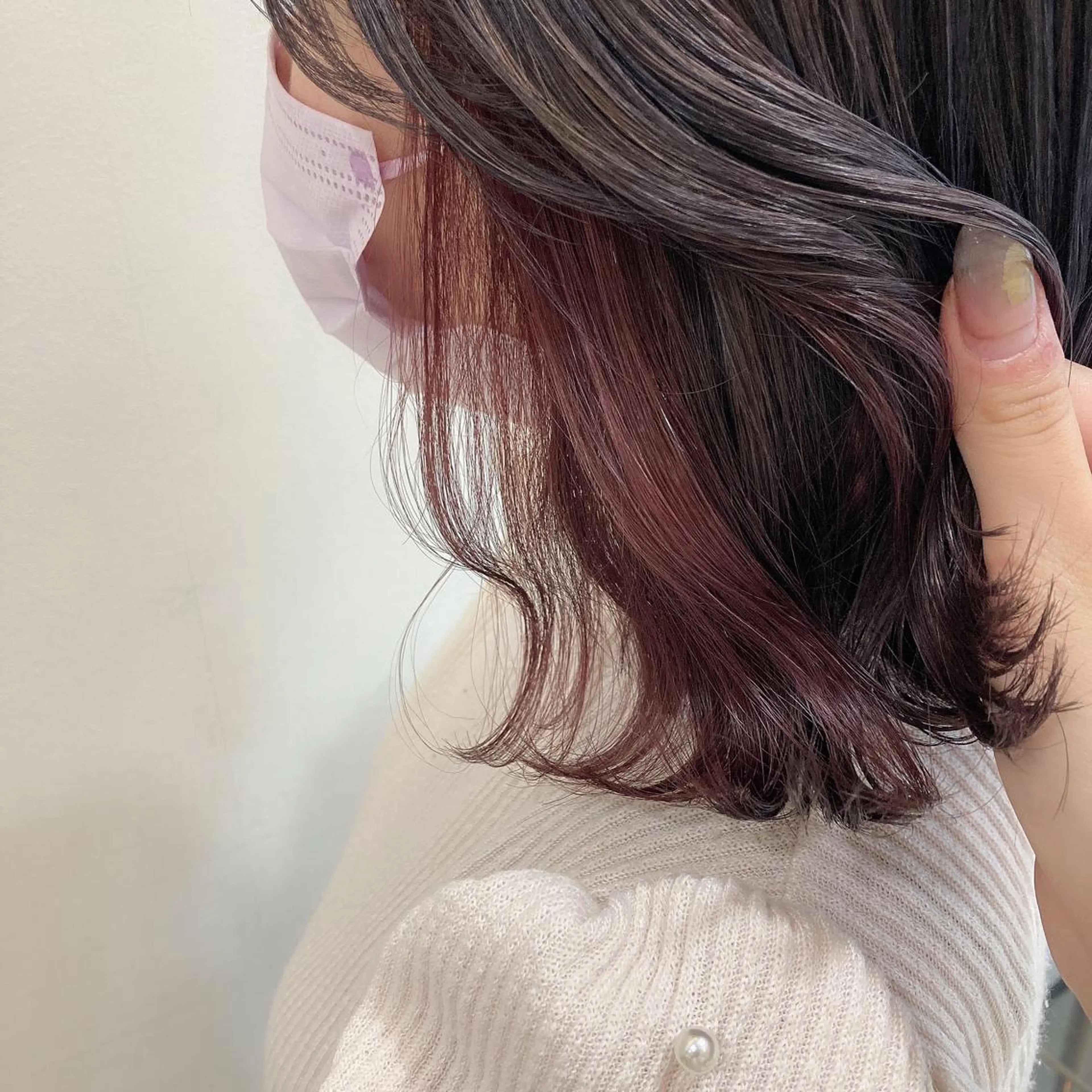 ミディアム カラー インナーカラー hair salon mtm所属・🕊mtm🫧梅田/ 定額制/透明感/艶髪のヘアスタイル