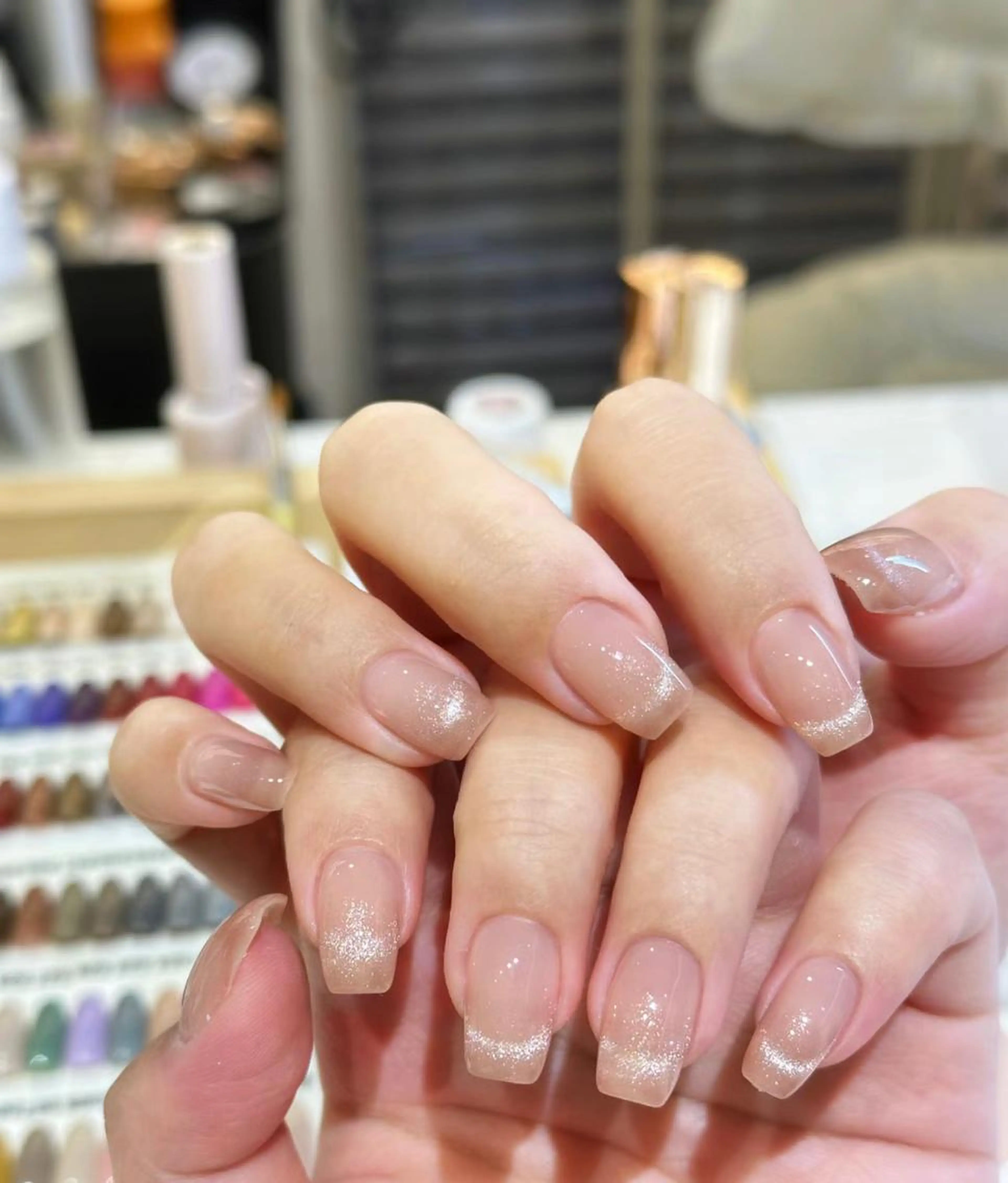 ワンホンネイル💅マグネットフレンチ🌟5980の写真