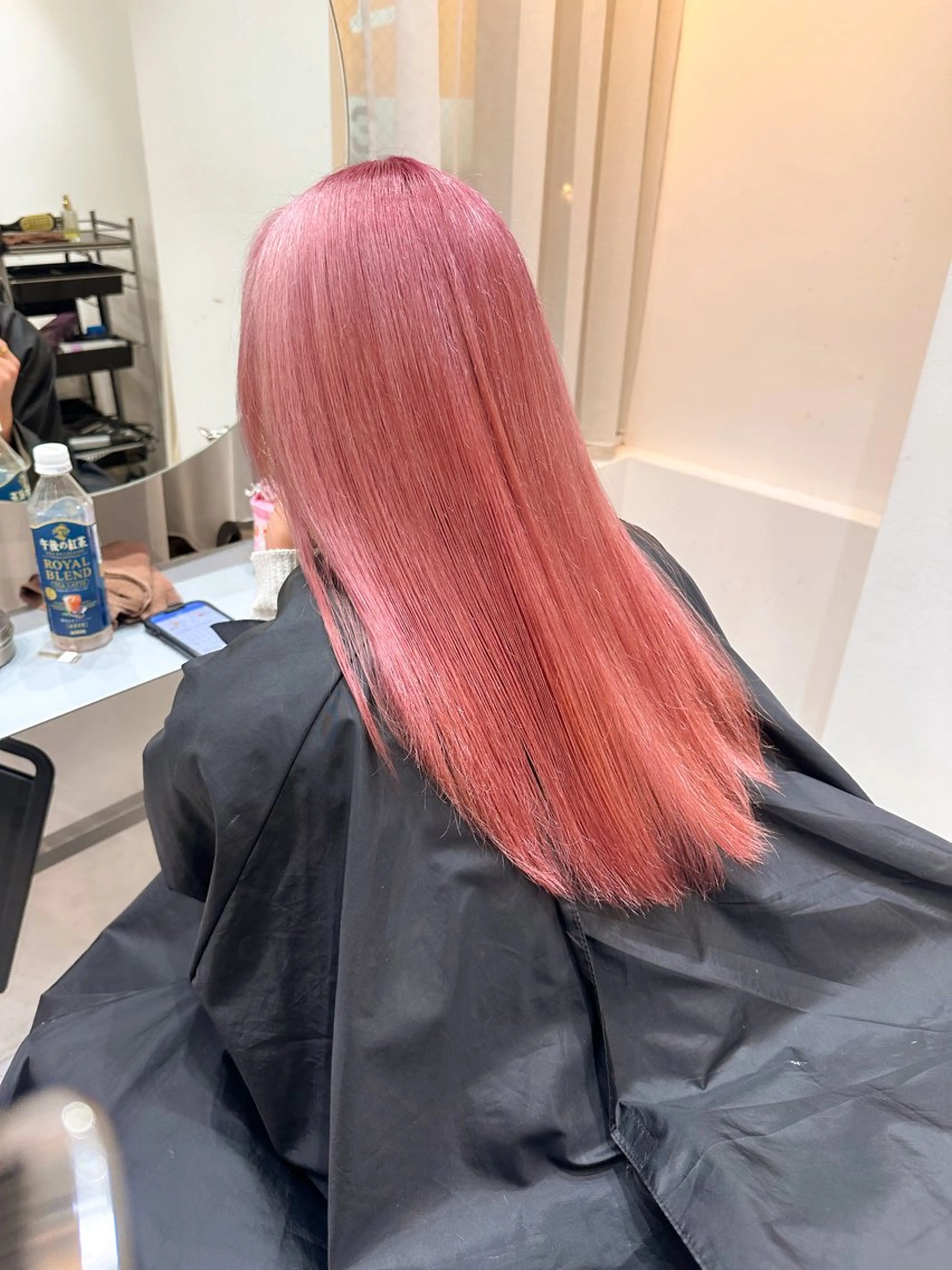ロング カット ヘアカラー トリートメント 韓国ヘア/ワンホン ちひろのヘアスタイル