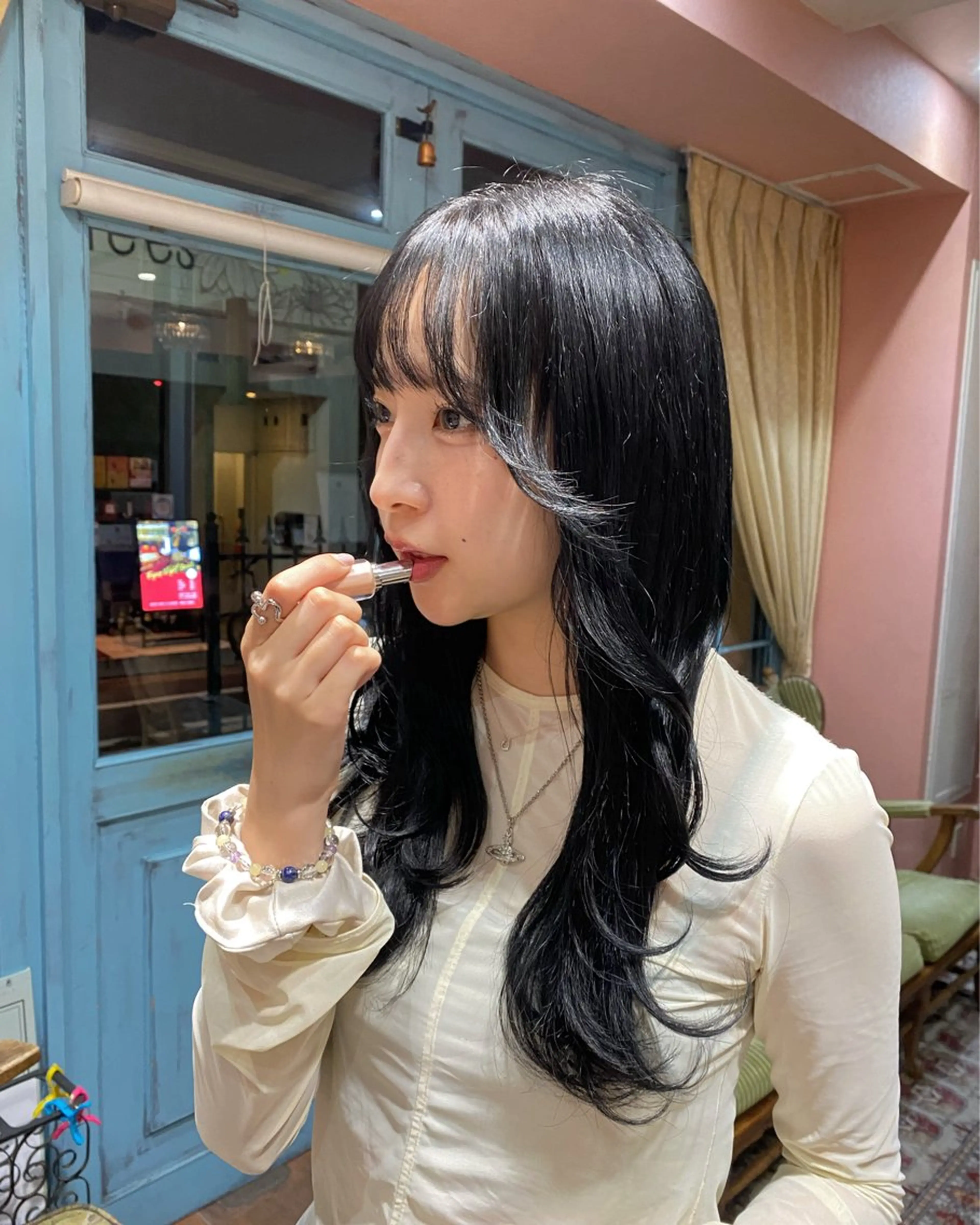 ロング カラー ヘアカラー 海音 心斎橋美容室のヘアスタイル