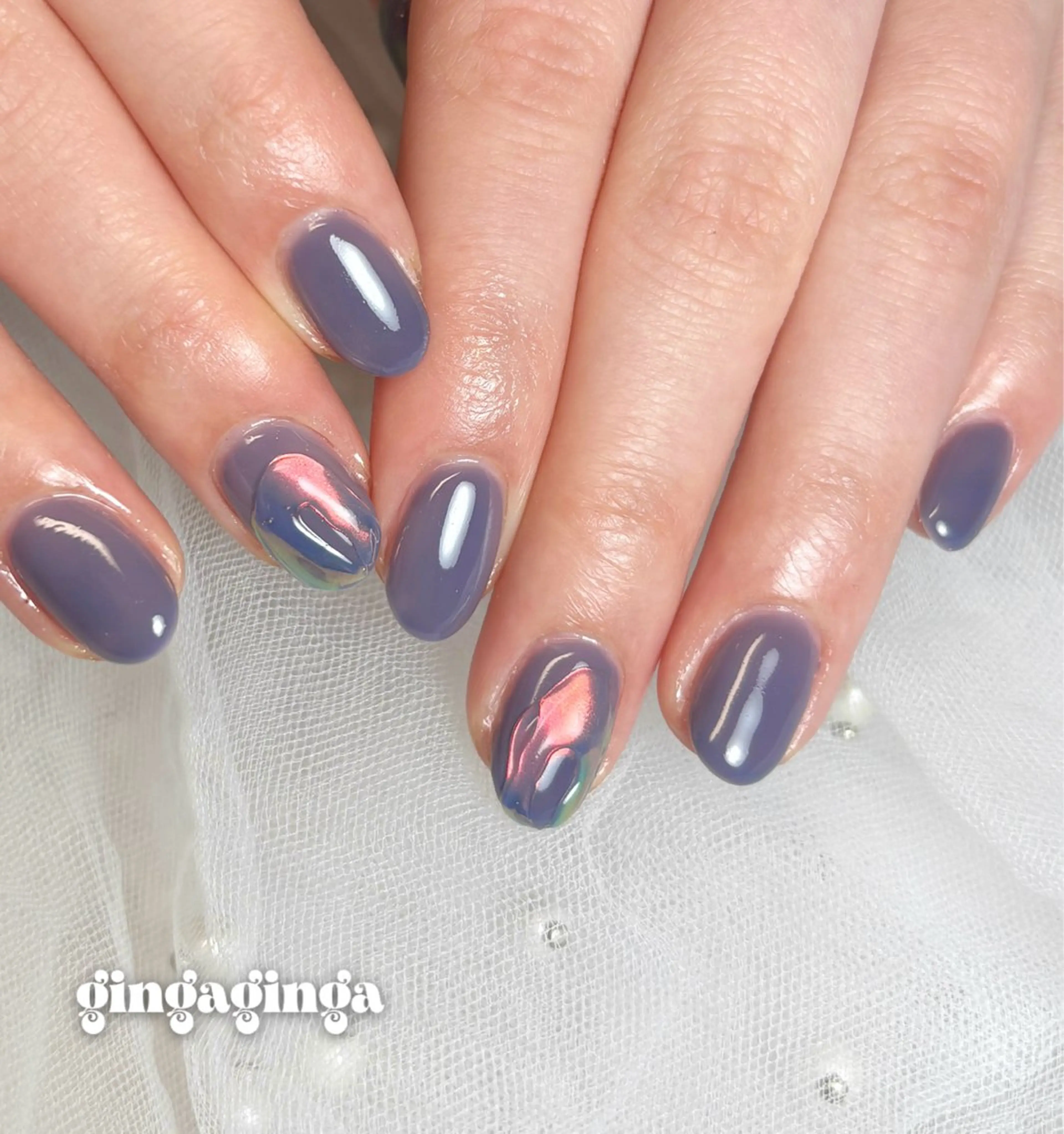 ショート ハンドネイル watanabe miyuuのネイルデザイン