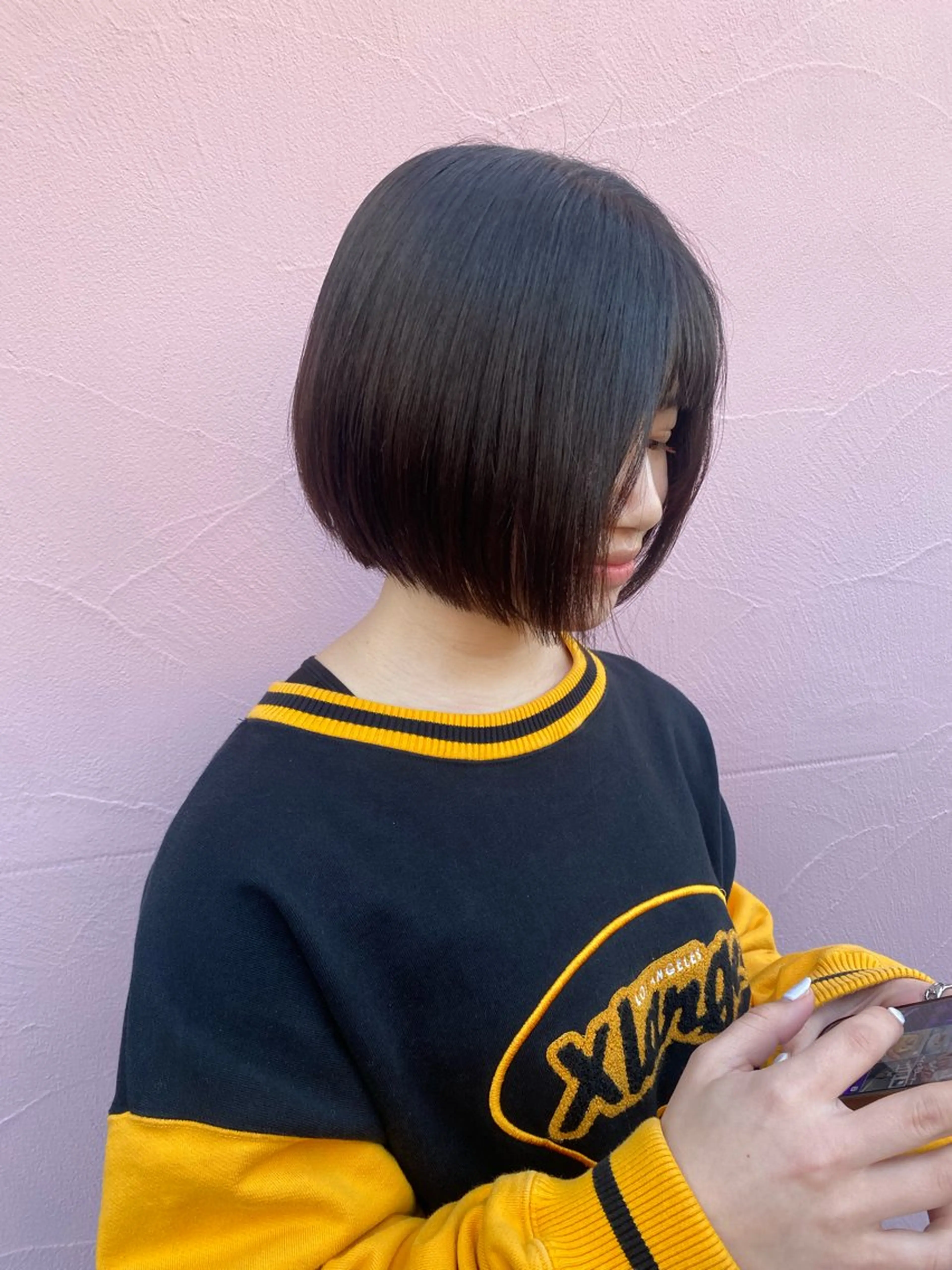 ショート あいさ🤍ムラ無しカ ラー🤍のヘアスタイル