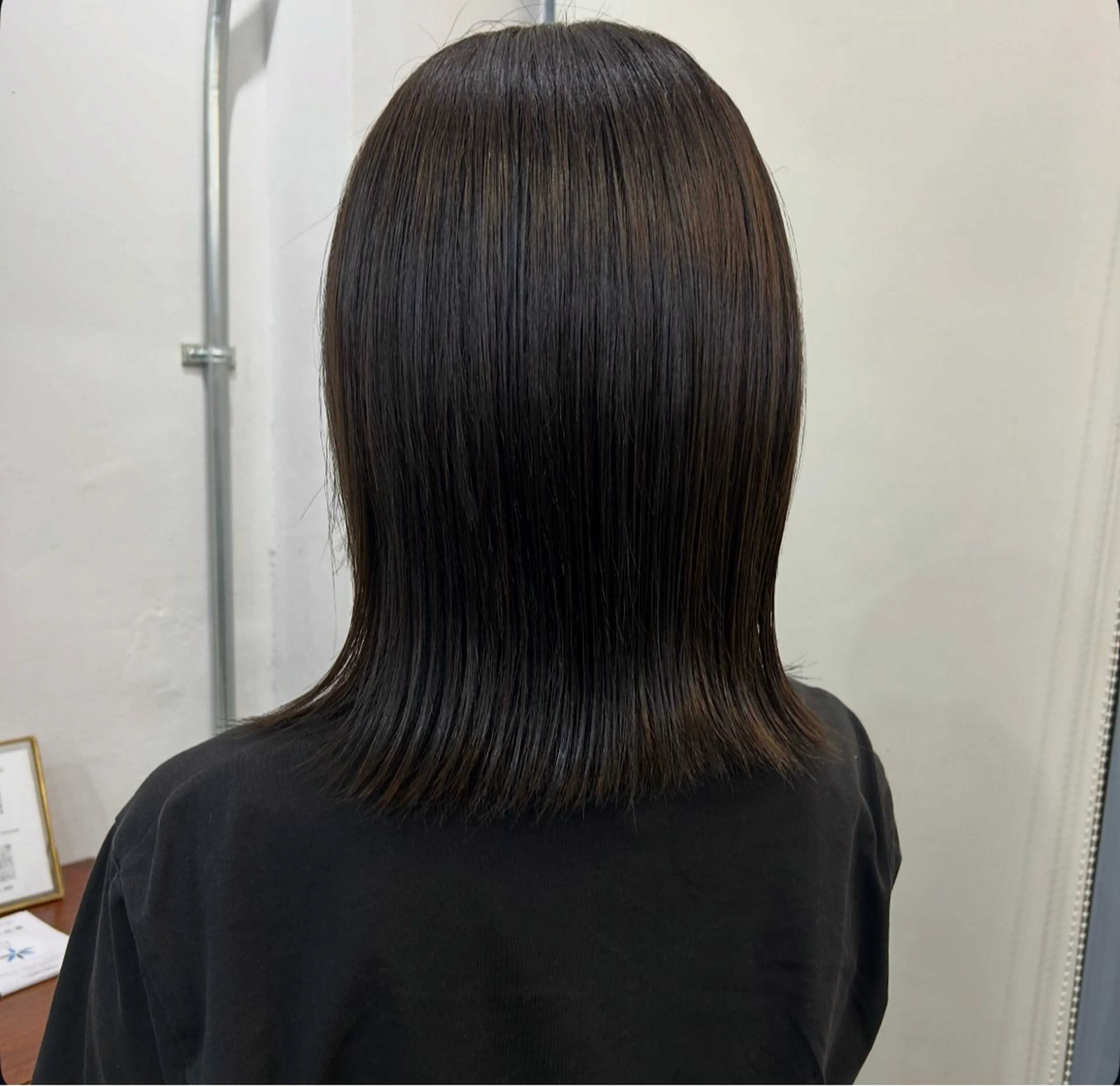 ミディアム ヘアカラー 本澤 朋香のヘアスタイル