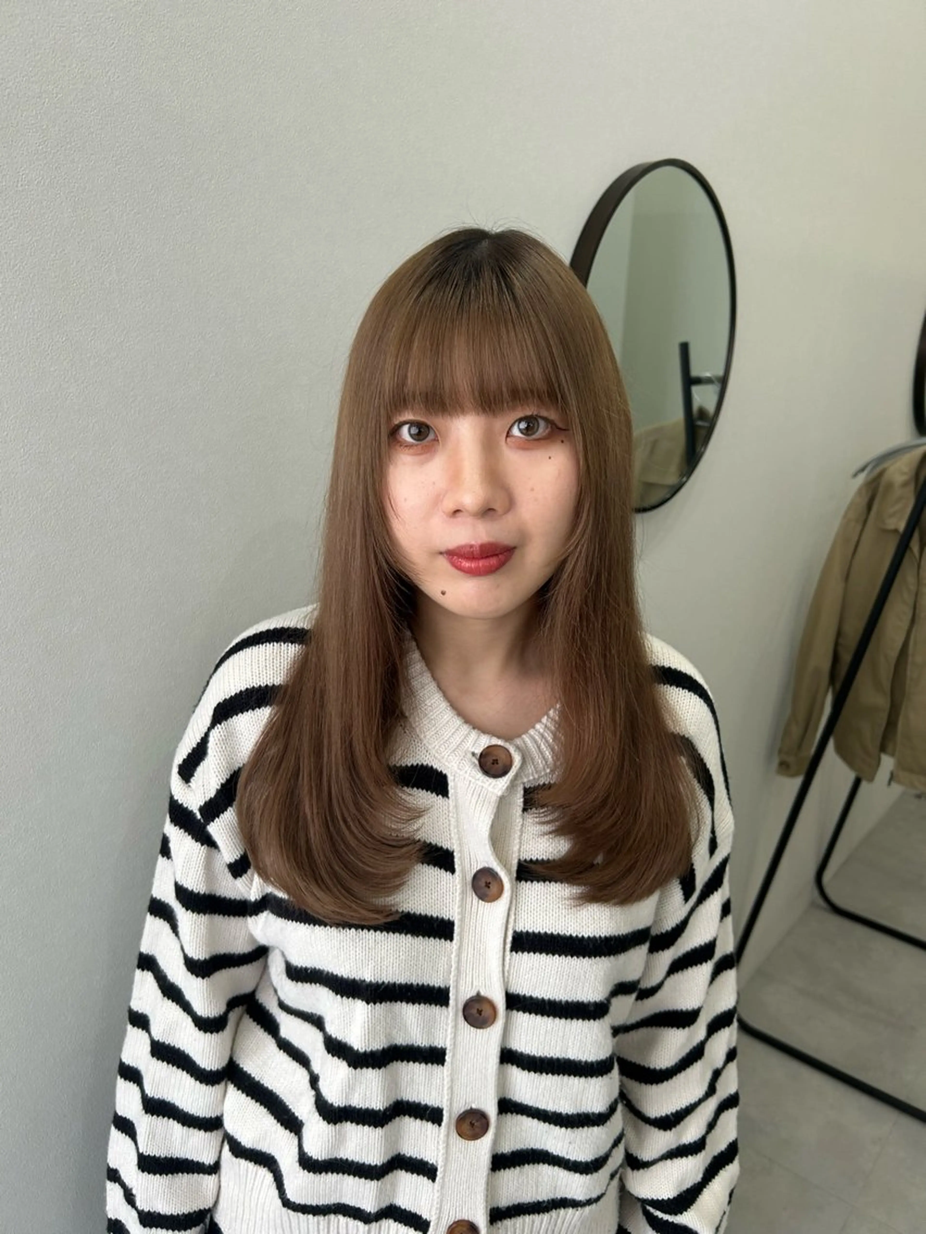 セミロング レイヤーカット ローレイヤー ジャスミン 🧿のヘアスタイル