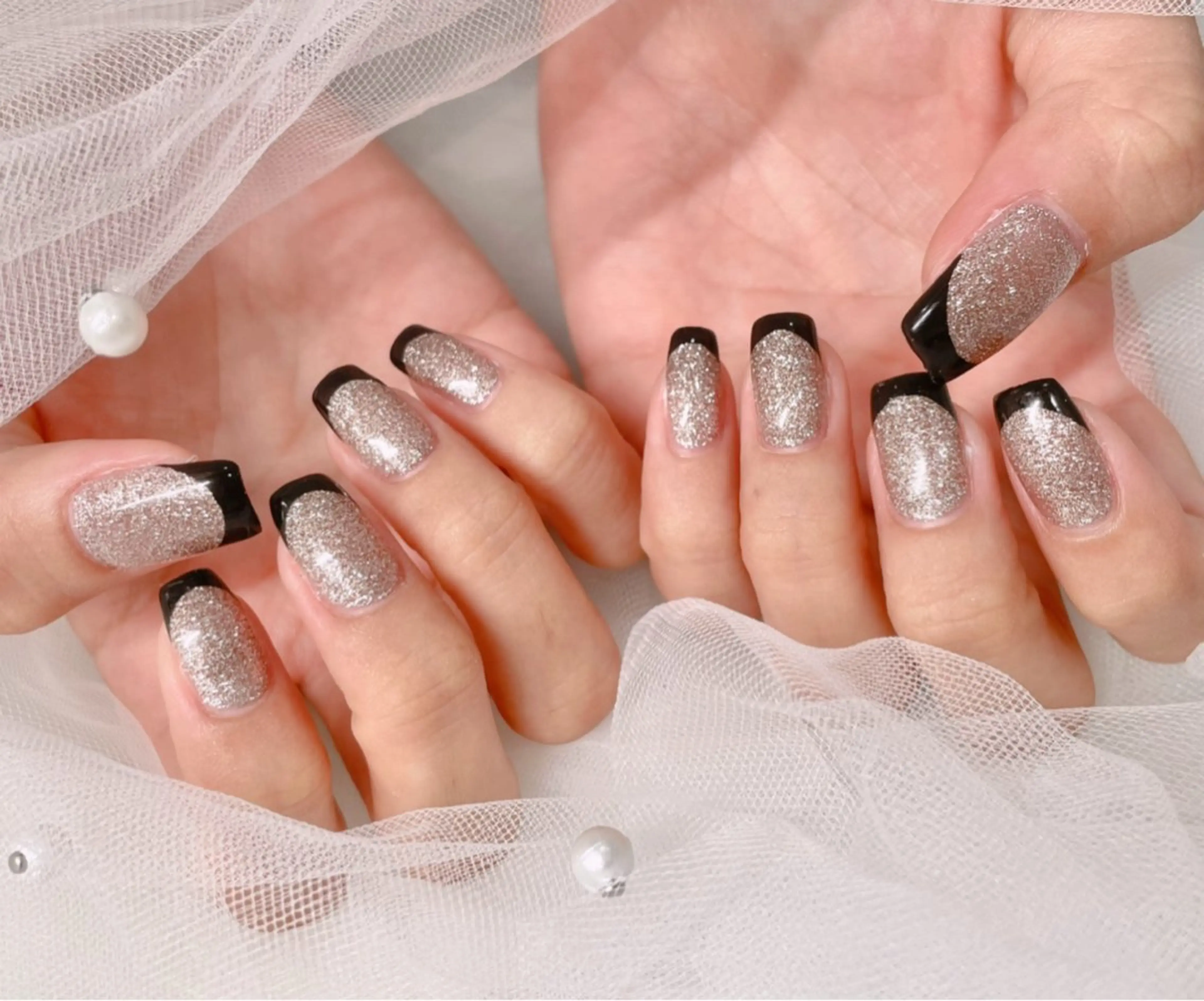 ネイル フレンチネイル ハンドネイル ゆりか ジョアアンジェ福島のネイルデザイン