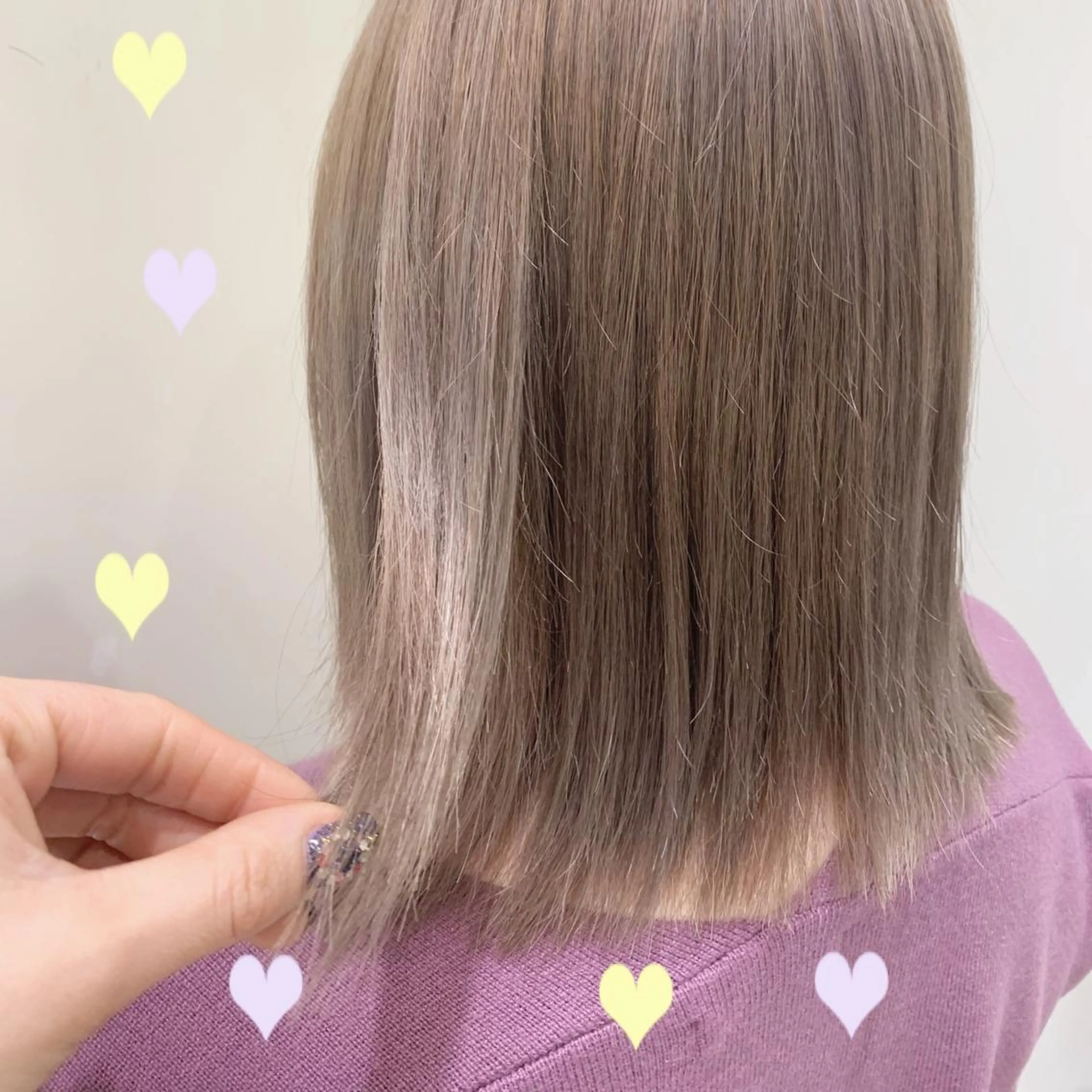 ミディアム カラー シールエクステ エクステ カット ヘアカラー EMANON新宿東口所属・新宿駅近♡ ♡個室♡三都季🌜のヘアスタイル