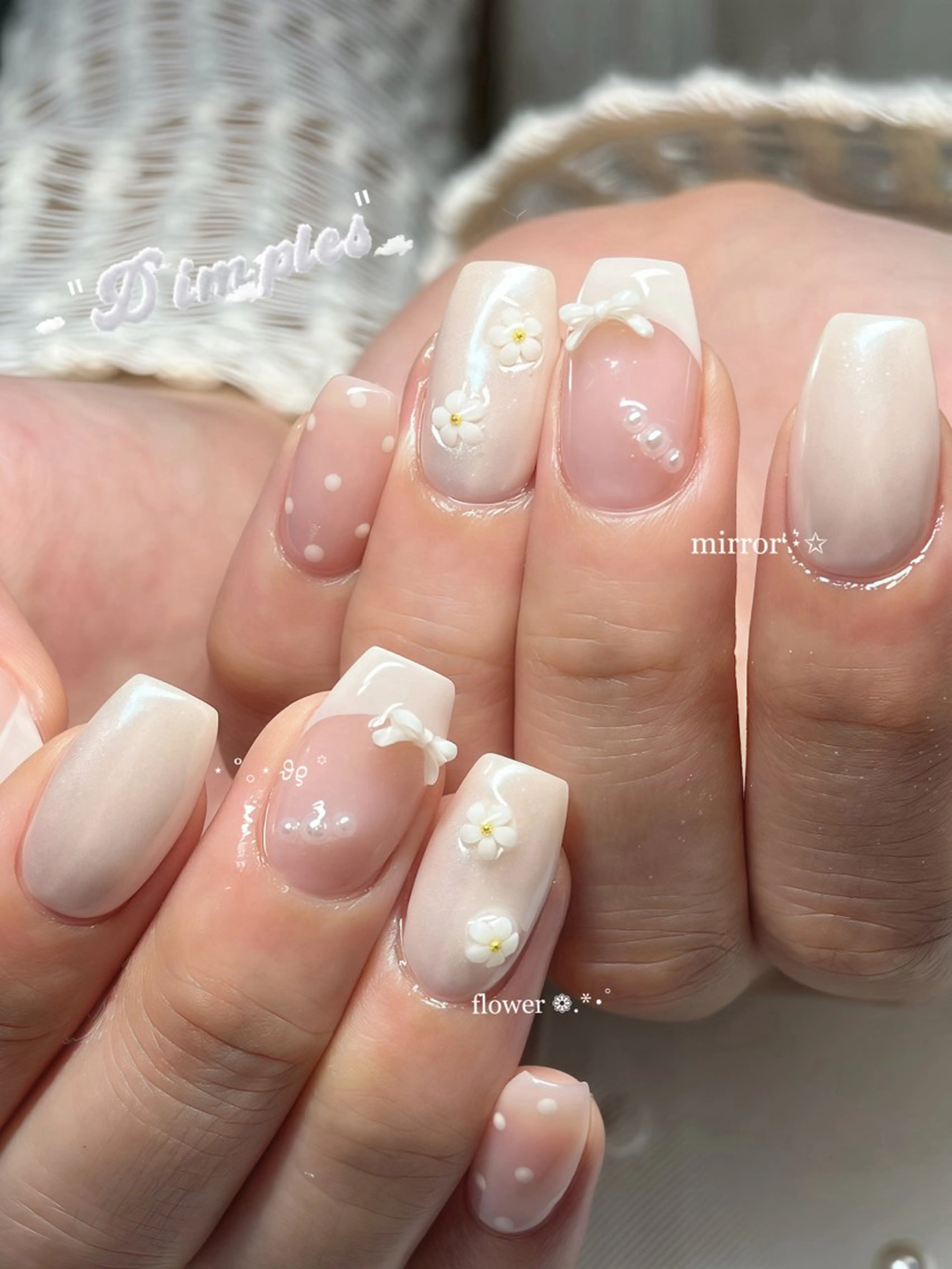 ネイル ハンドネイル dimples yuki 営業電話❌のネイルデザイン