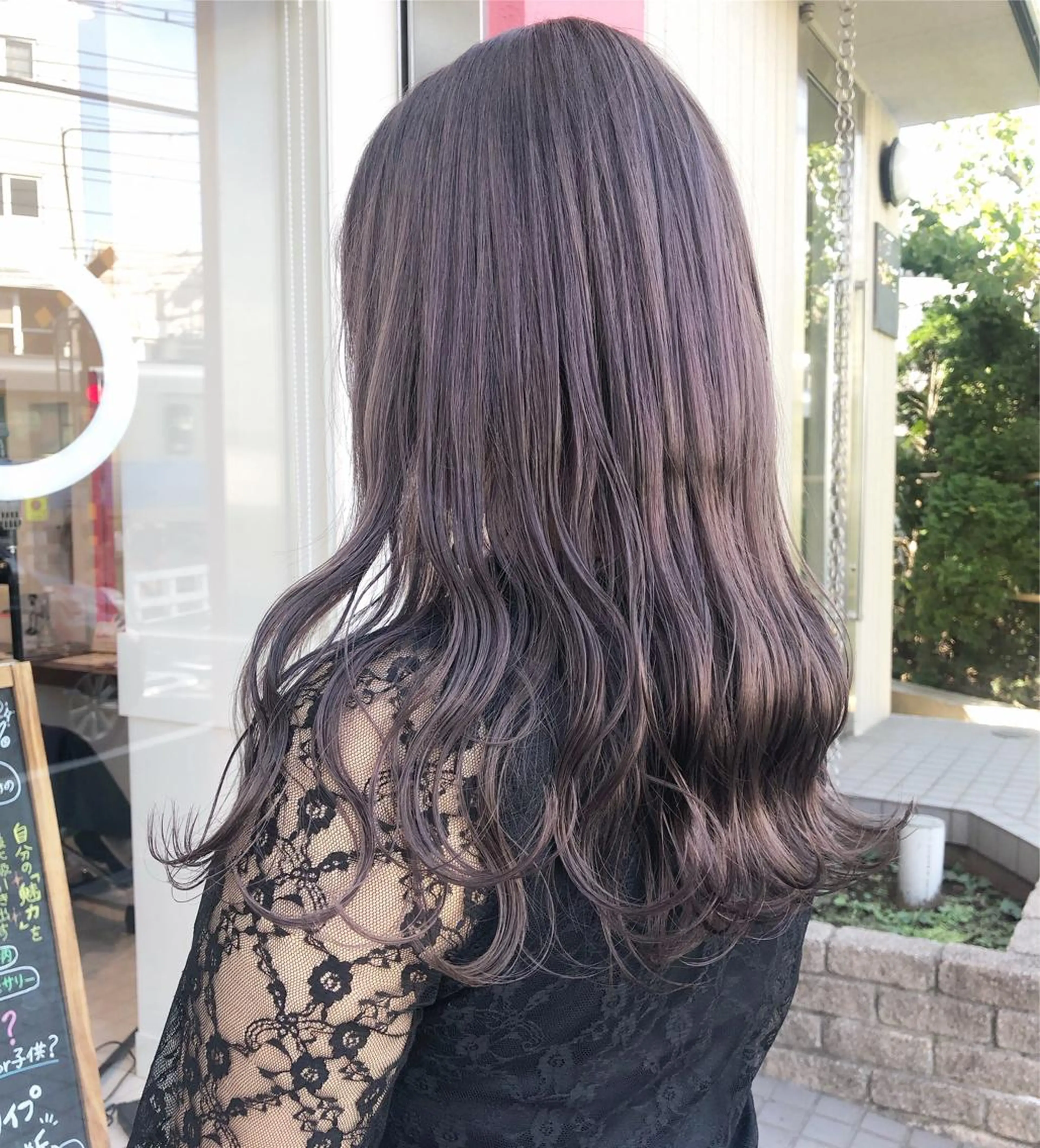 ロング ヘアカラー sano sayakaのヘアスタイル