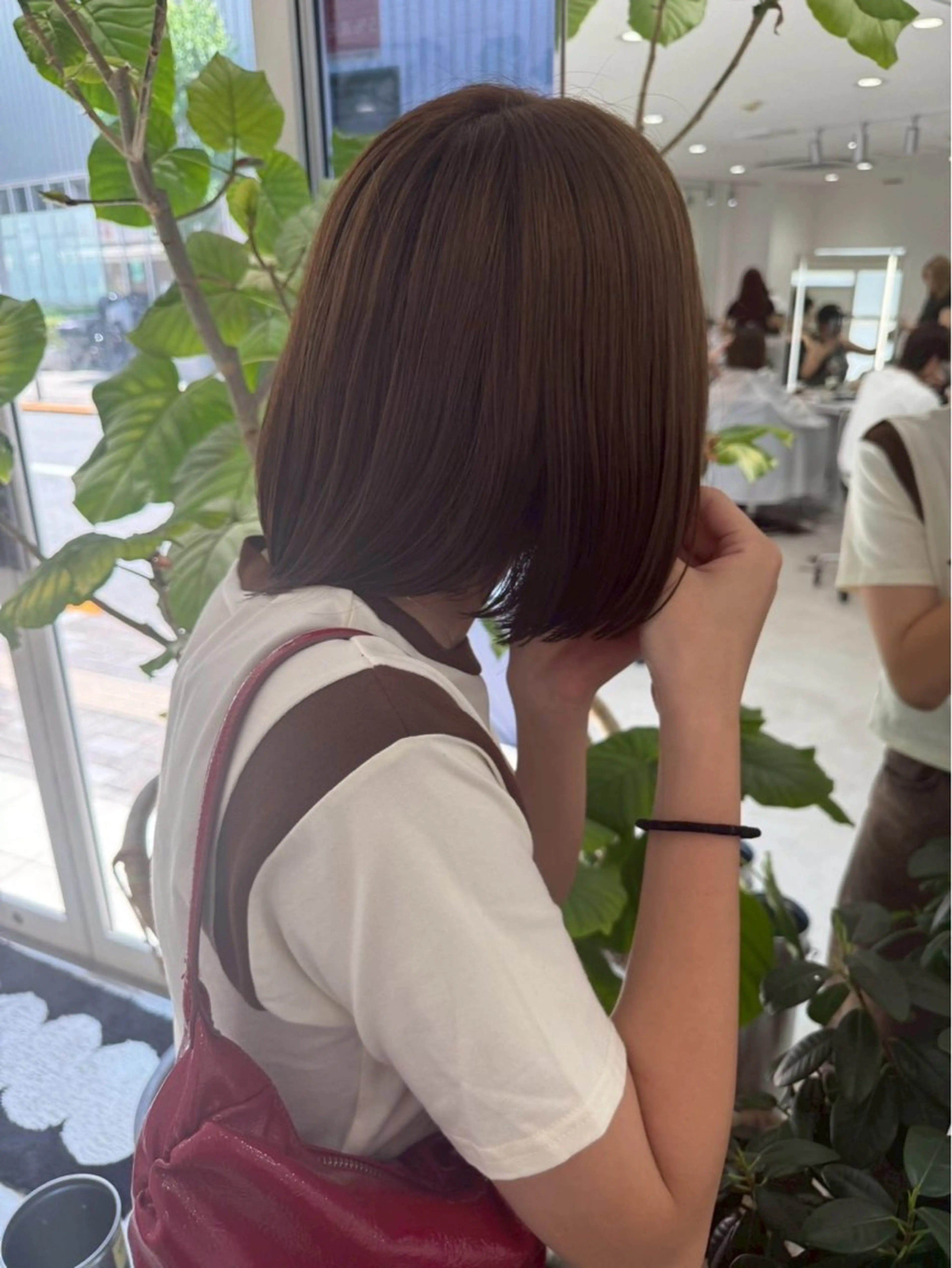 ショート カラー ヘアカラー トリートメント ヘッドスパ ヘアセット 🖤:髪質改善/ 透明感カラー/Aoiのヘアスタイル