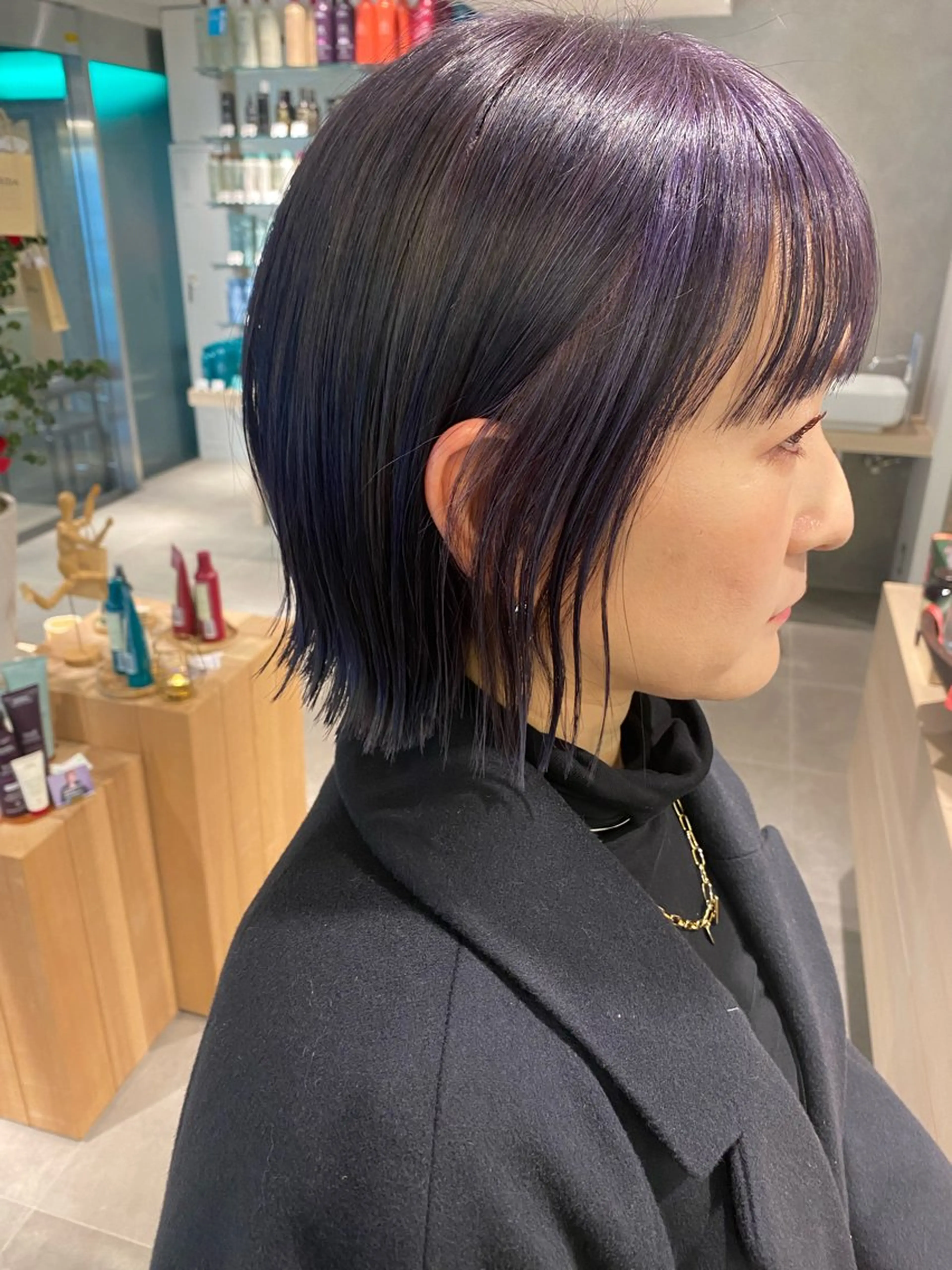 ミディアム カット ヘアカラー sea's所属・ヒラカホ/矢場町/ ブリーチ/似合わせのヘアスタイル