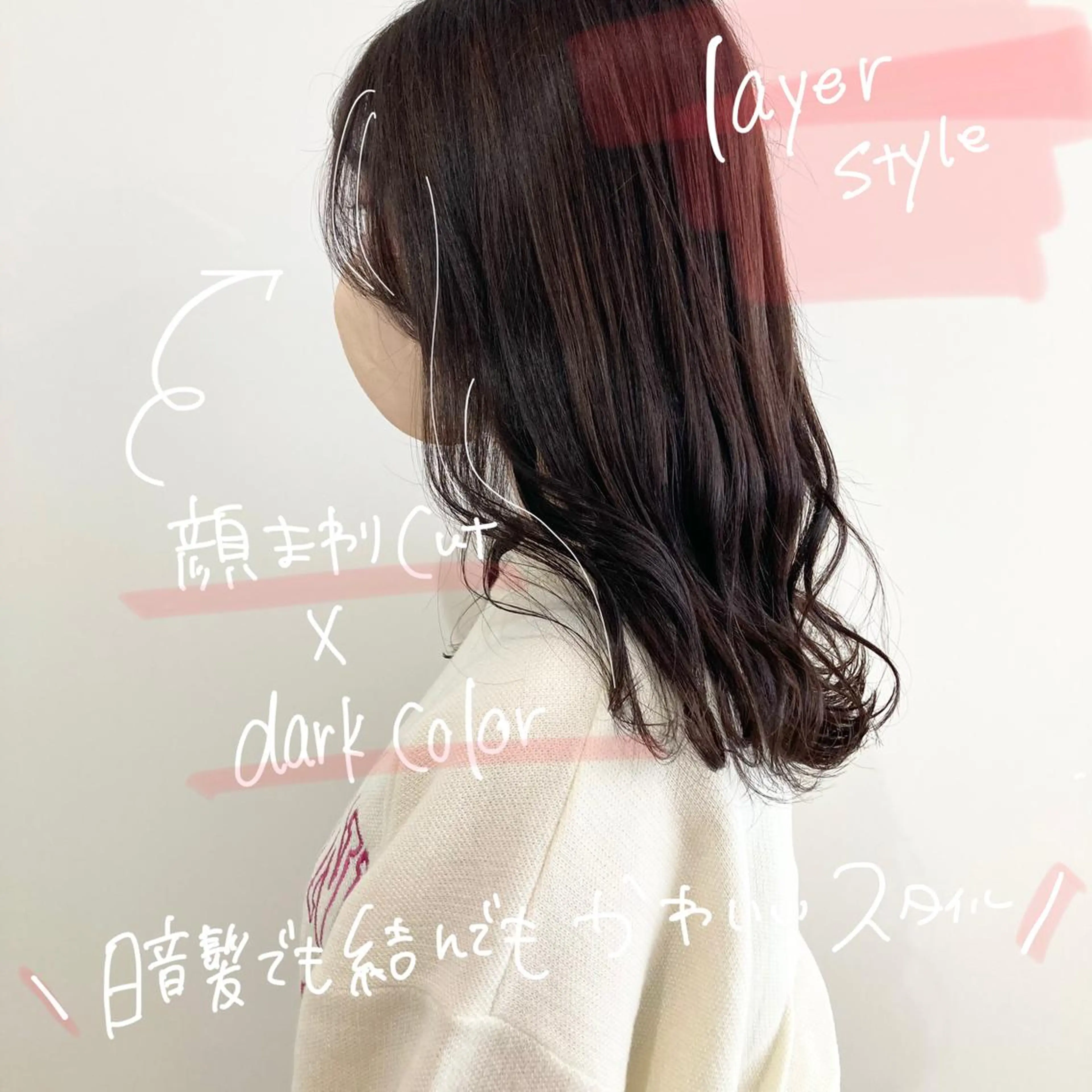 ミディアム カラー お洒落パーマ/ 艶カラー/michiのヘアスタイル