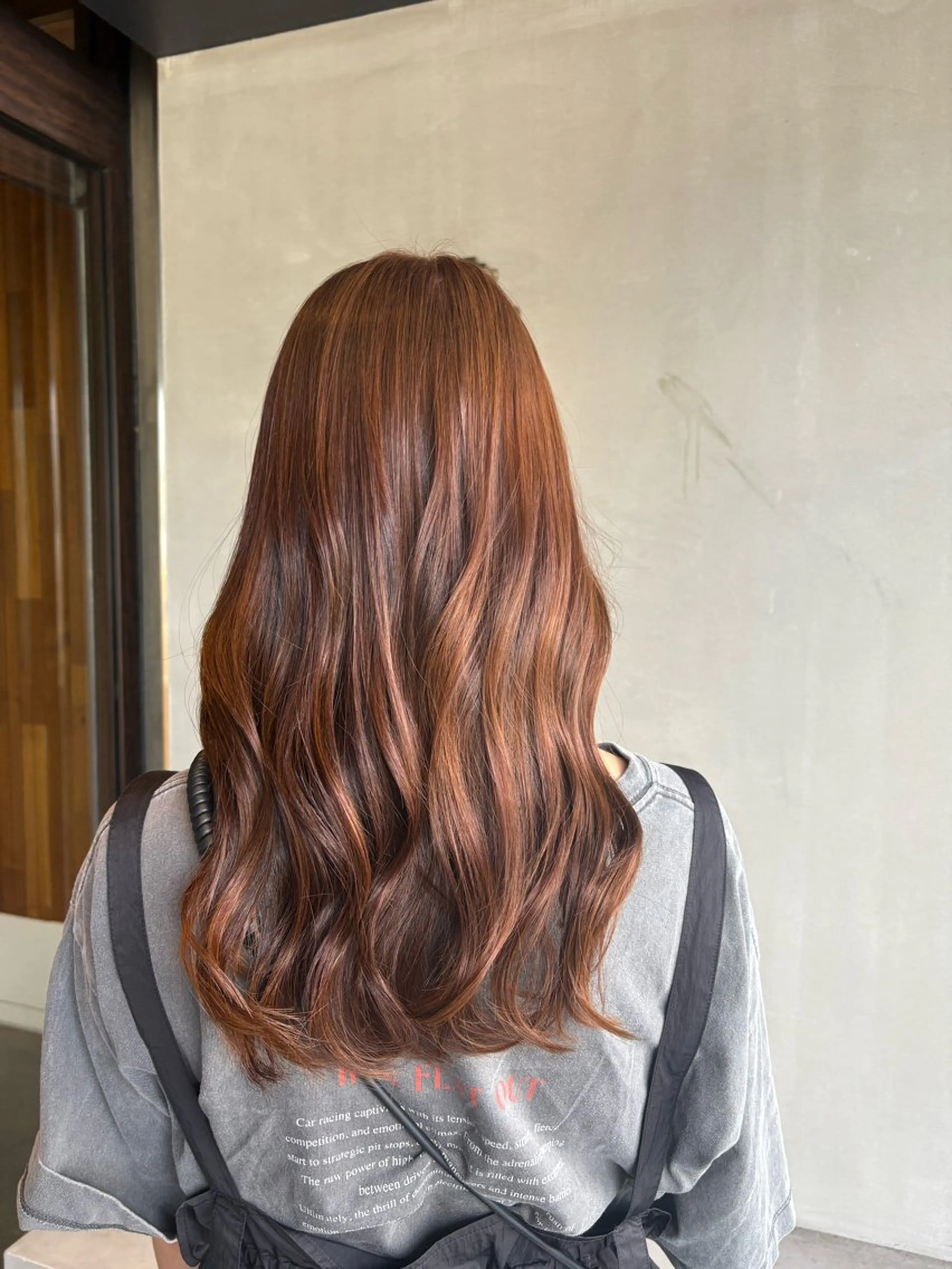 ロング カット ヘアカラー 韓国スタイル/うる艶 透明感カラー♡アイリのヘアスタイル