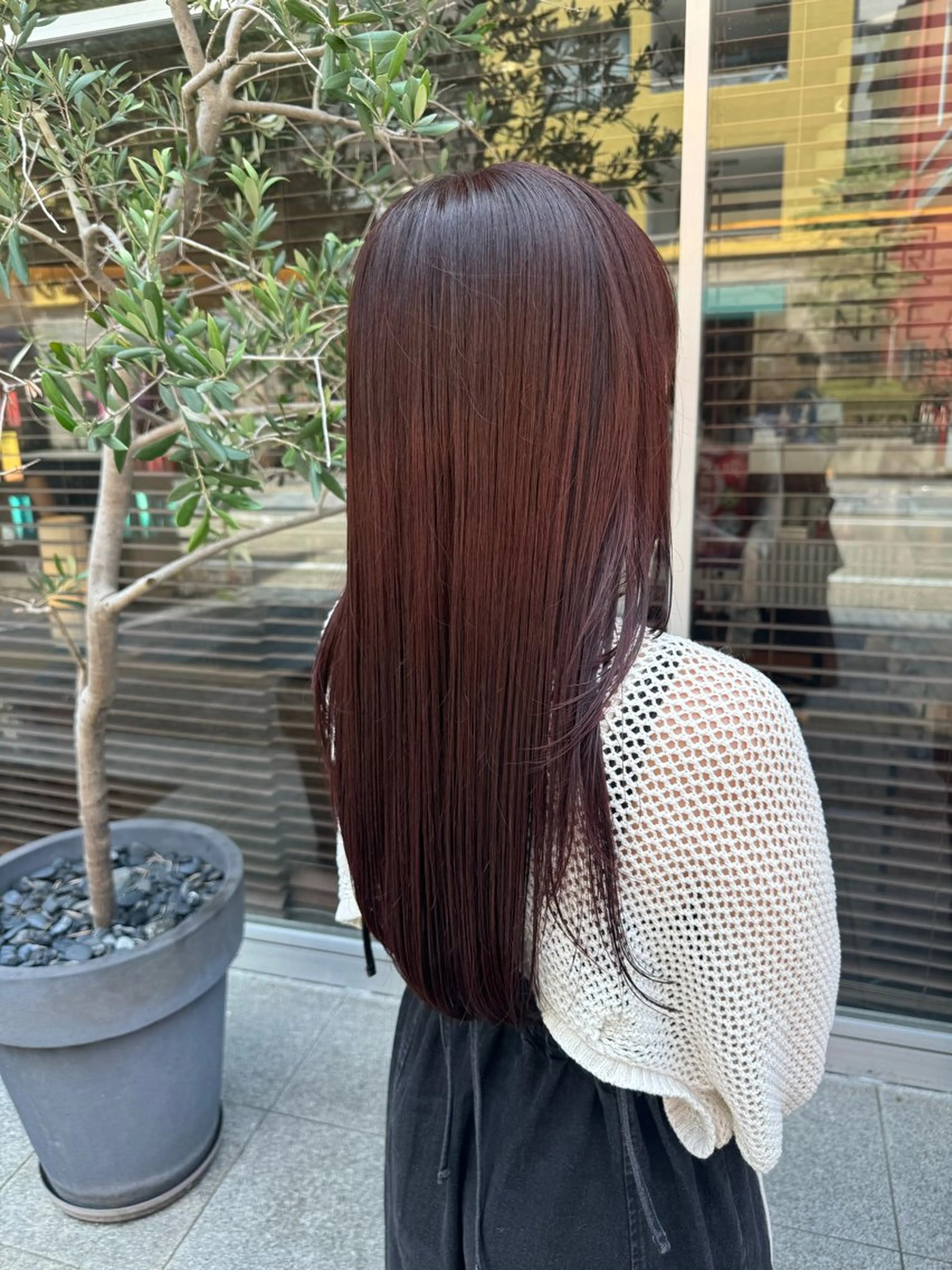 ロング 縮毛矯正 トリートメント maika /layer cutのヘアスタイル