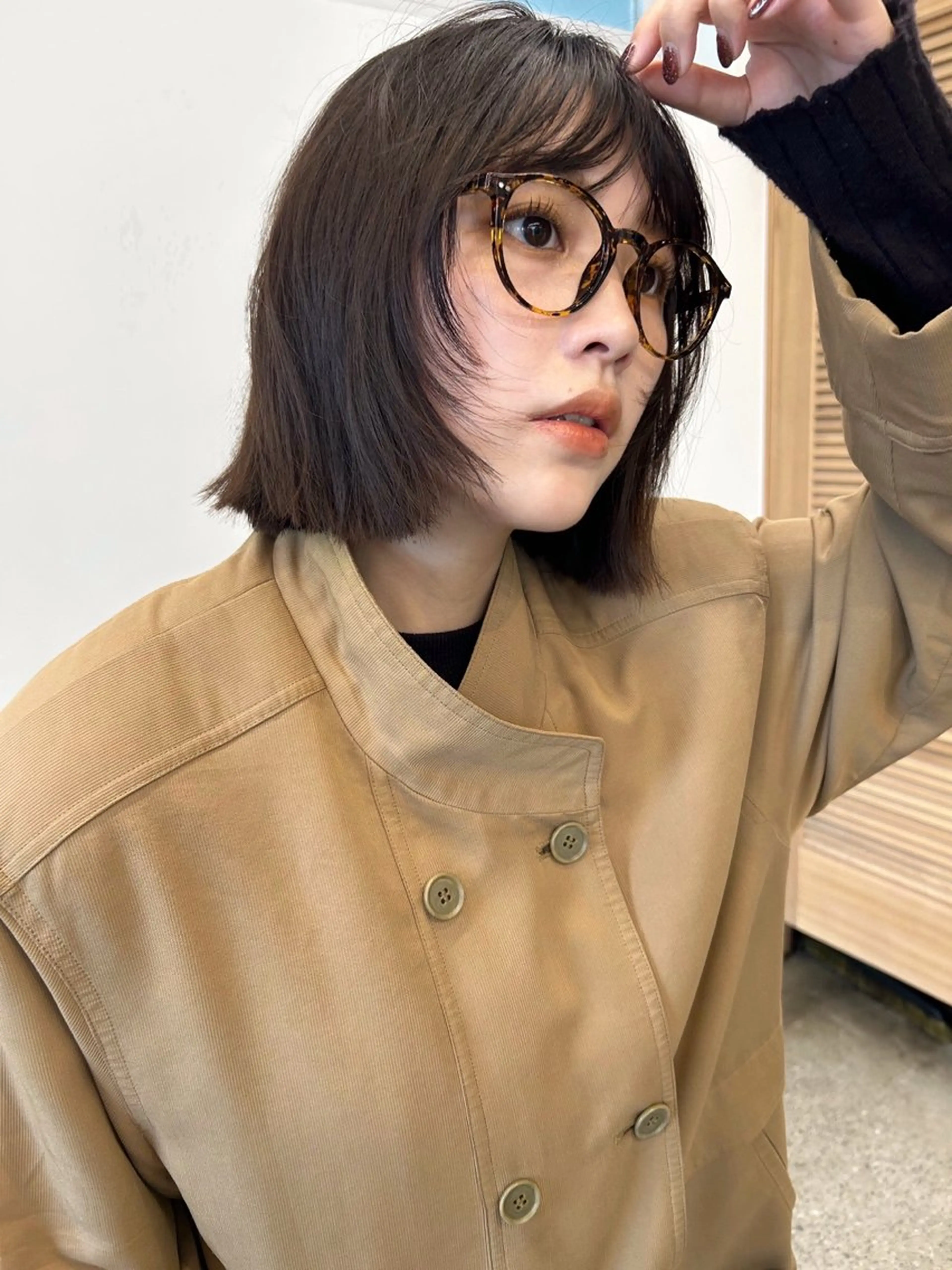 ショート ボブレイヤー ボブ レイヤーカット December渋谷所属・無料カットモデル募集 / 涼 乃のヘアスタイル