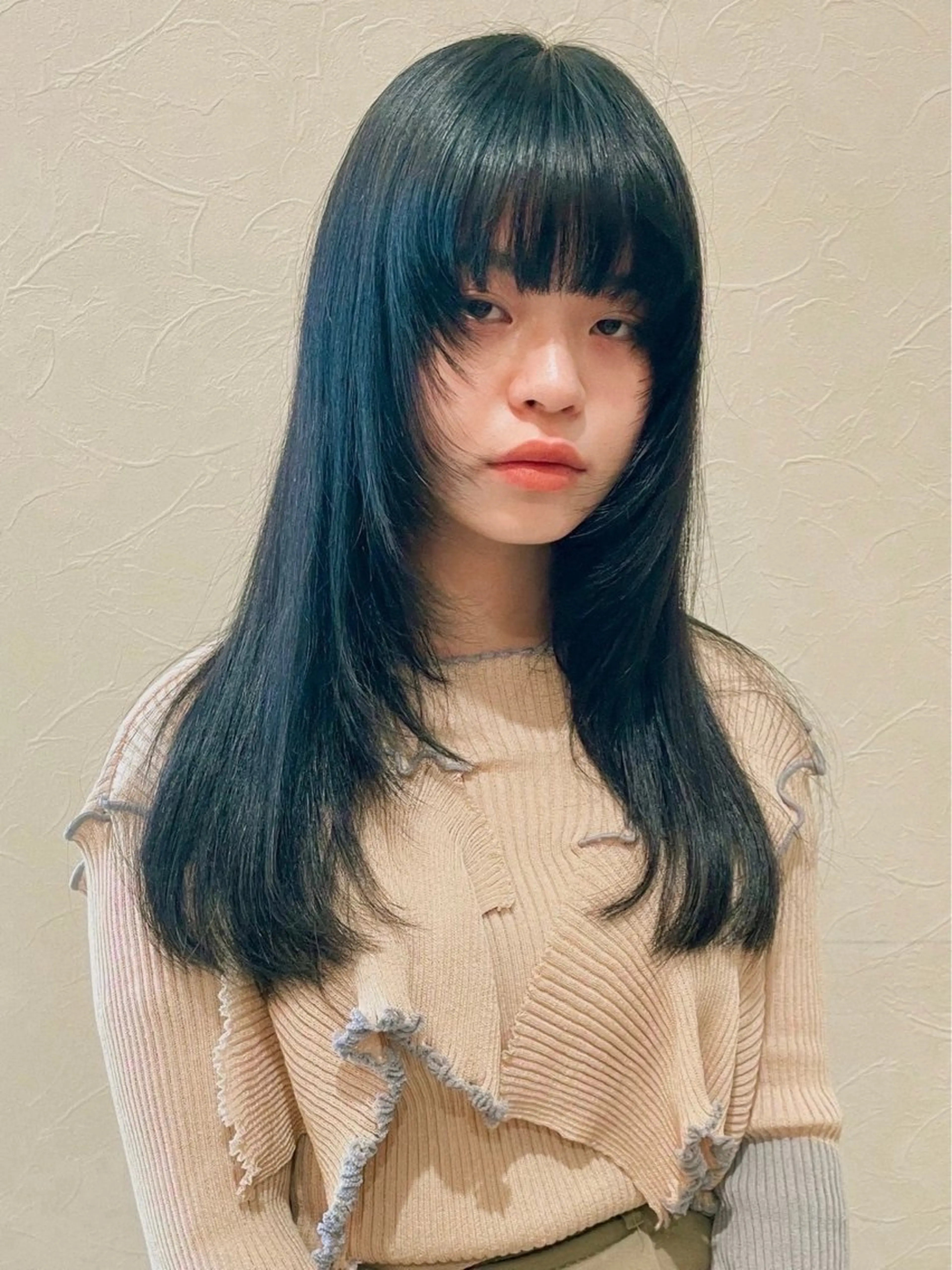 カラー 竹本 花菜のヘアスタイル