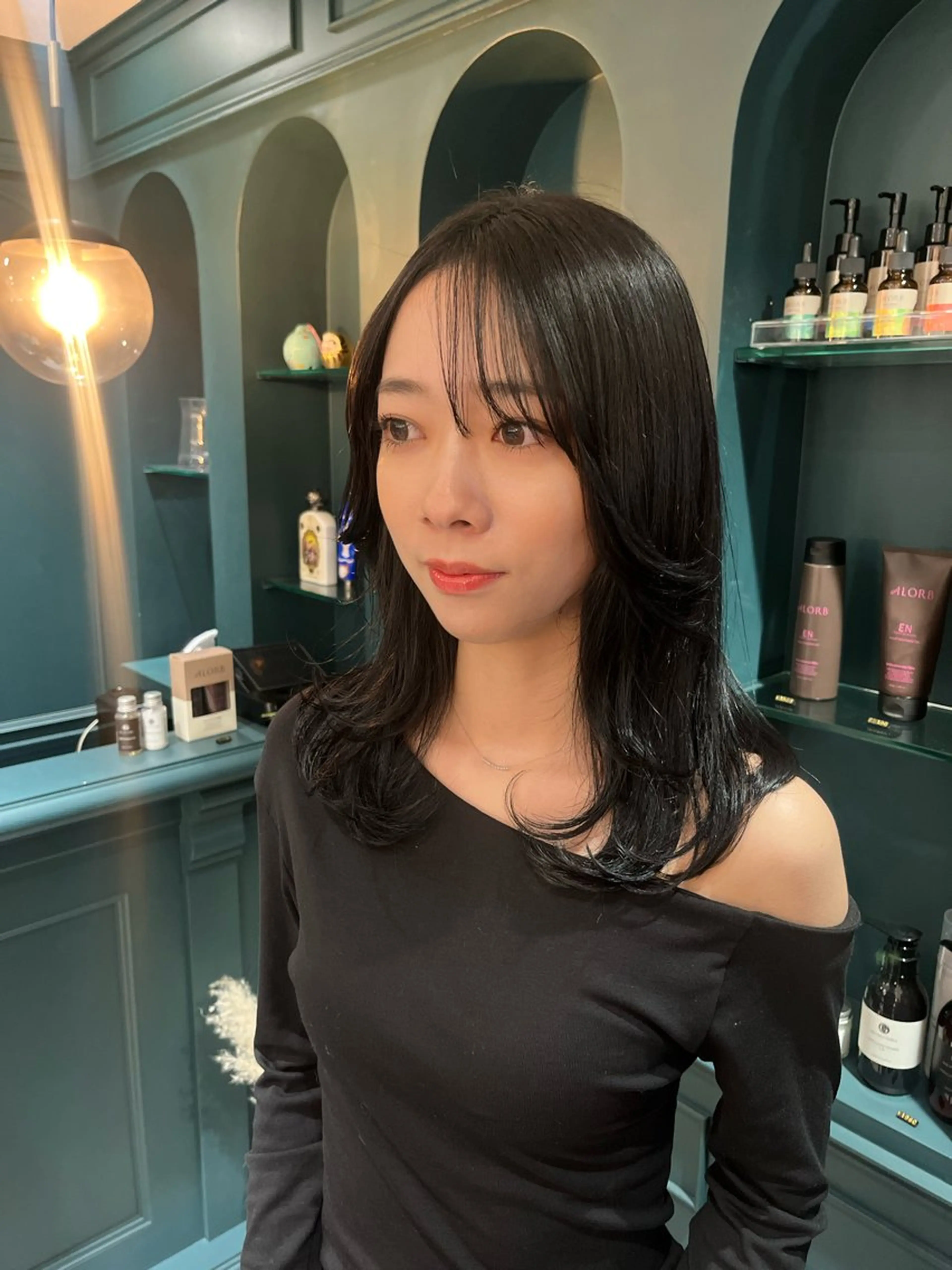 セミロング カラー カット ヘアカラー トリートメント ヘアセット 🍊暖色カラー🍊 sakuraのヘアスタイル
