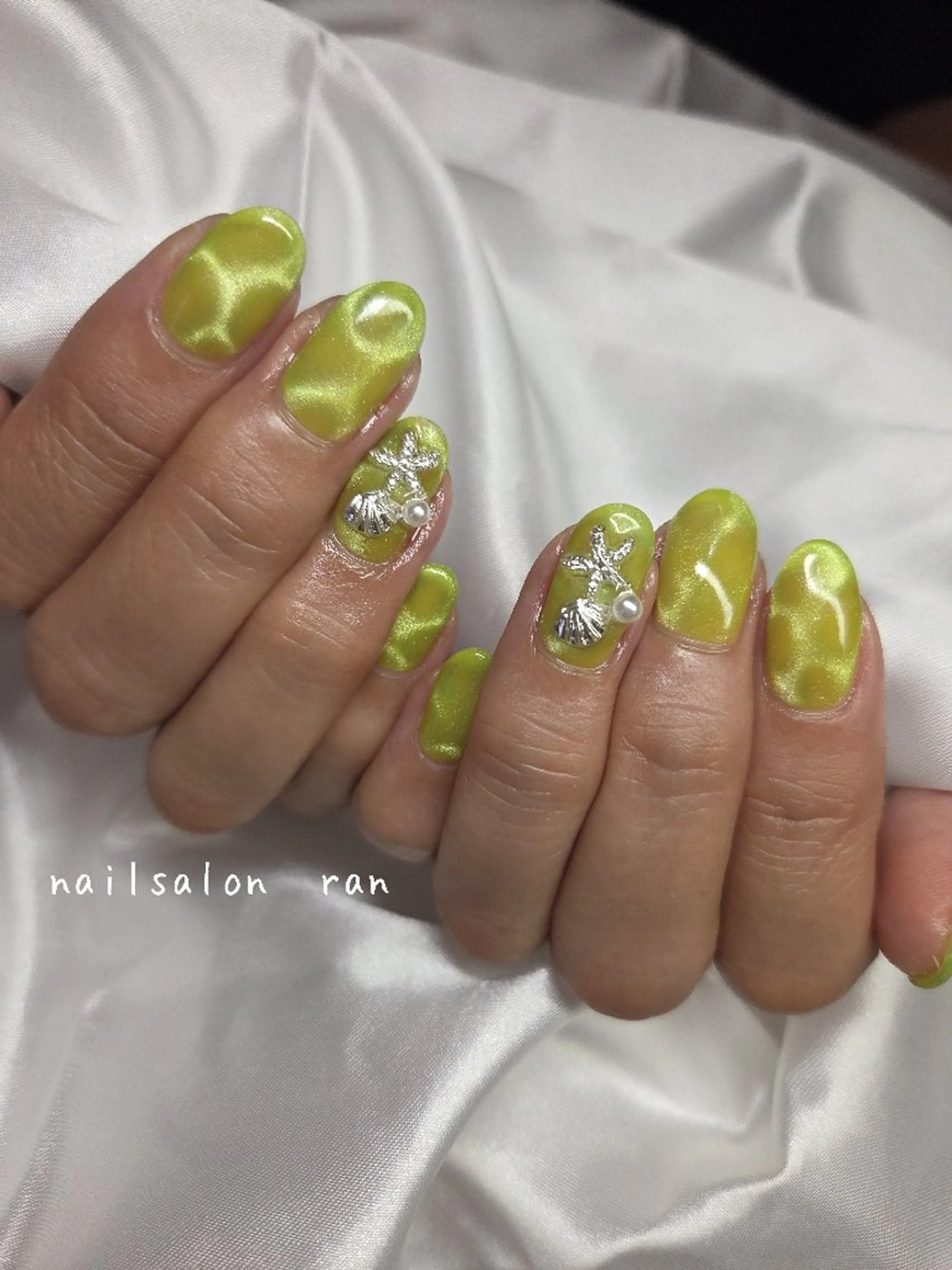 ネイル アートネイル マグネットネイル ハンドネイル nailsalon ranのネイルデザイン