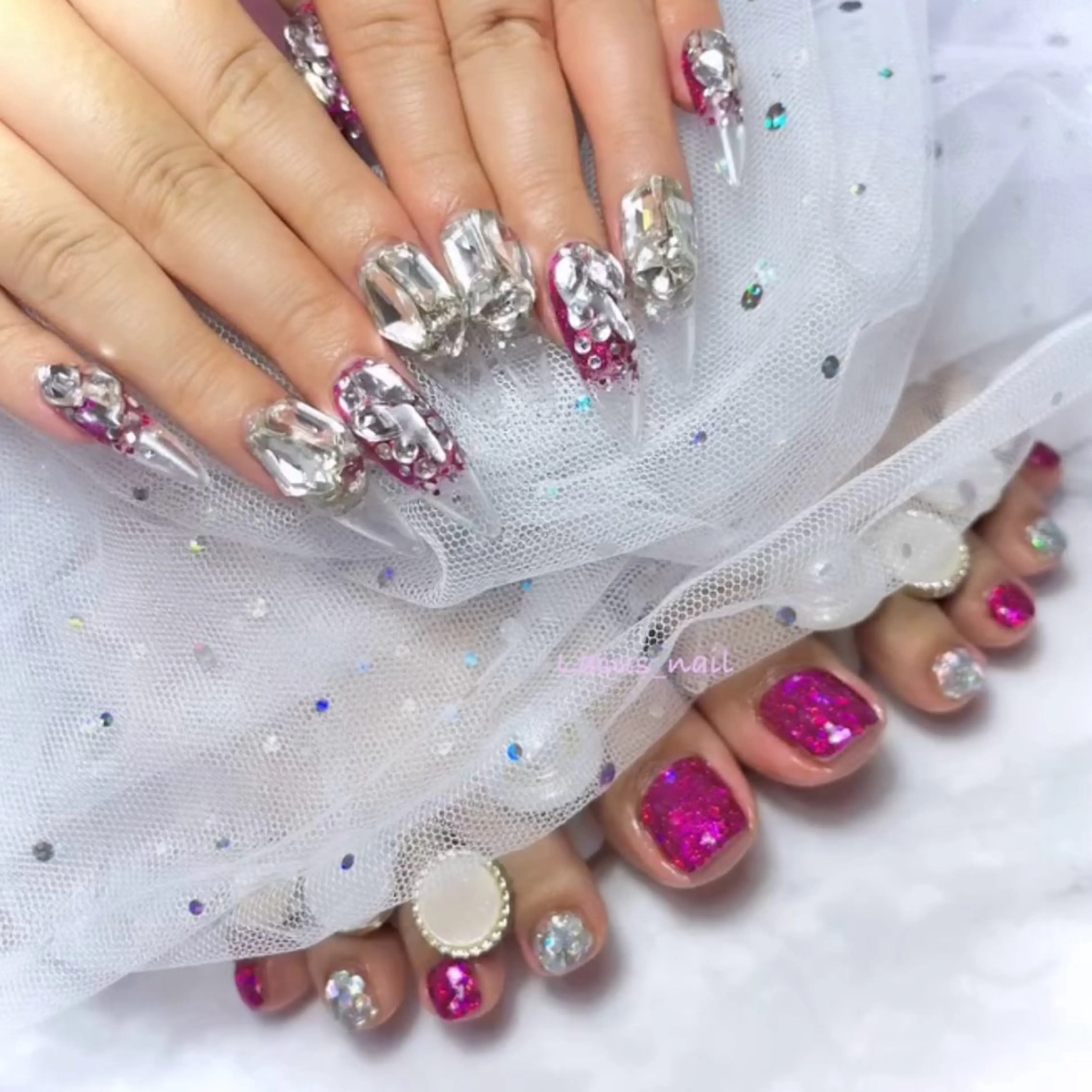 ネイル アートネイル スカルプネイル Nail Salon Lacusのネイルデザイン