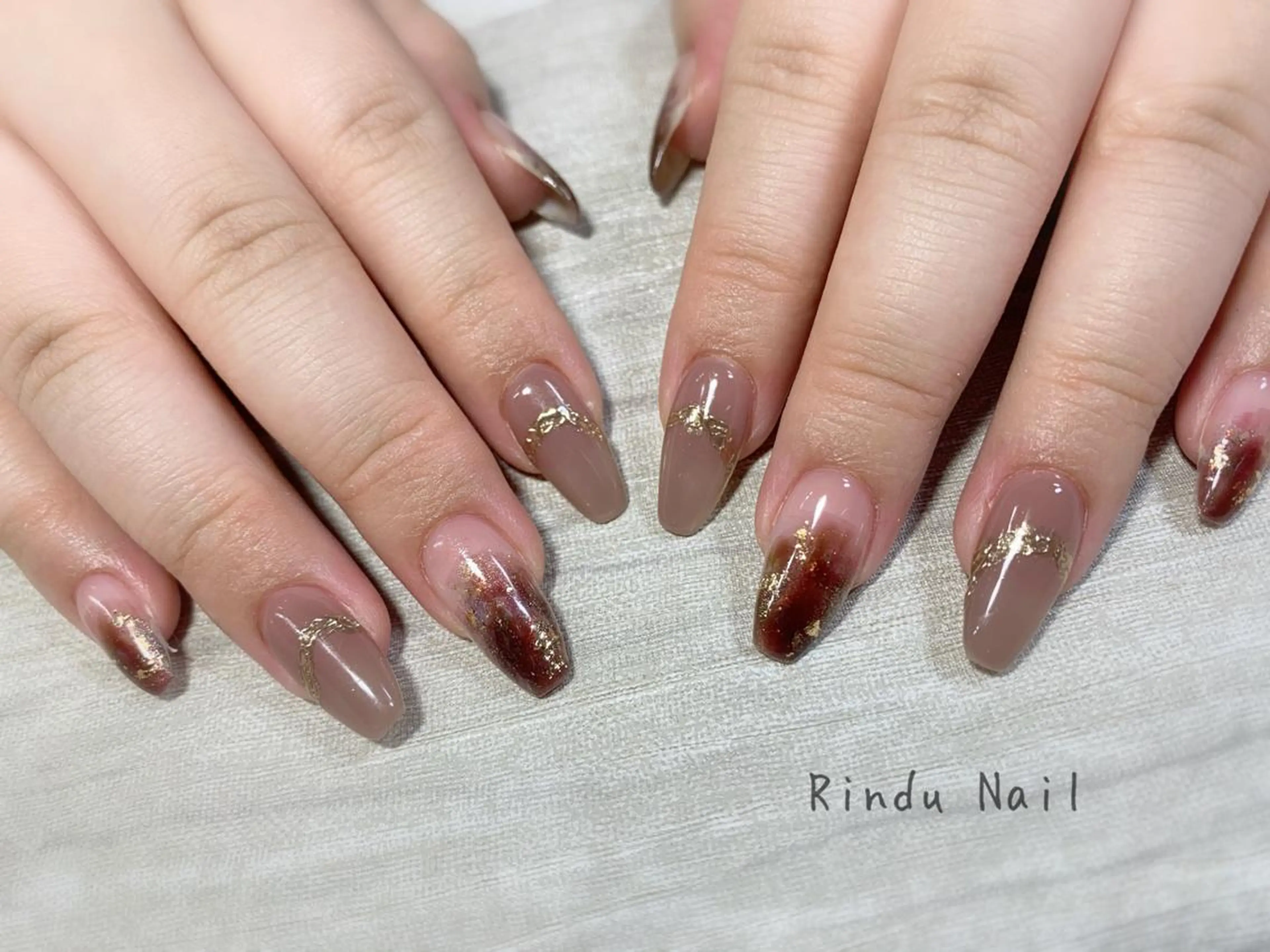 ネイル ニュアンスネイル Rindu Nail 名駅miniのネイルデザイン