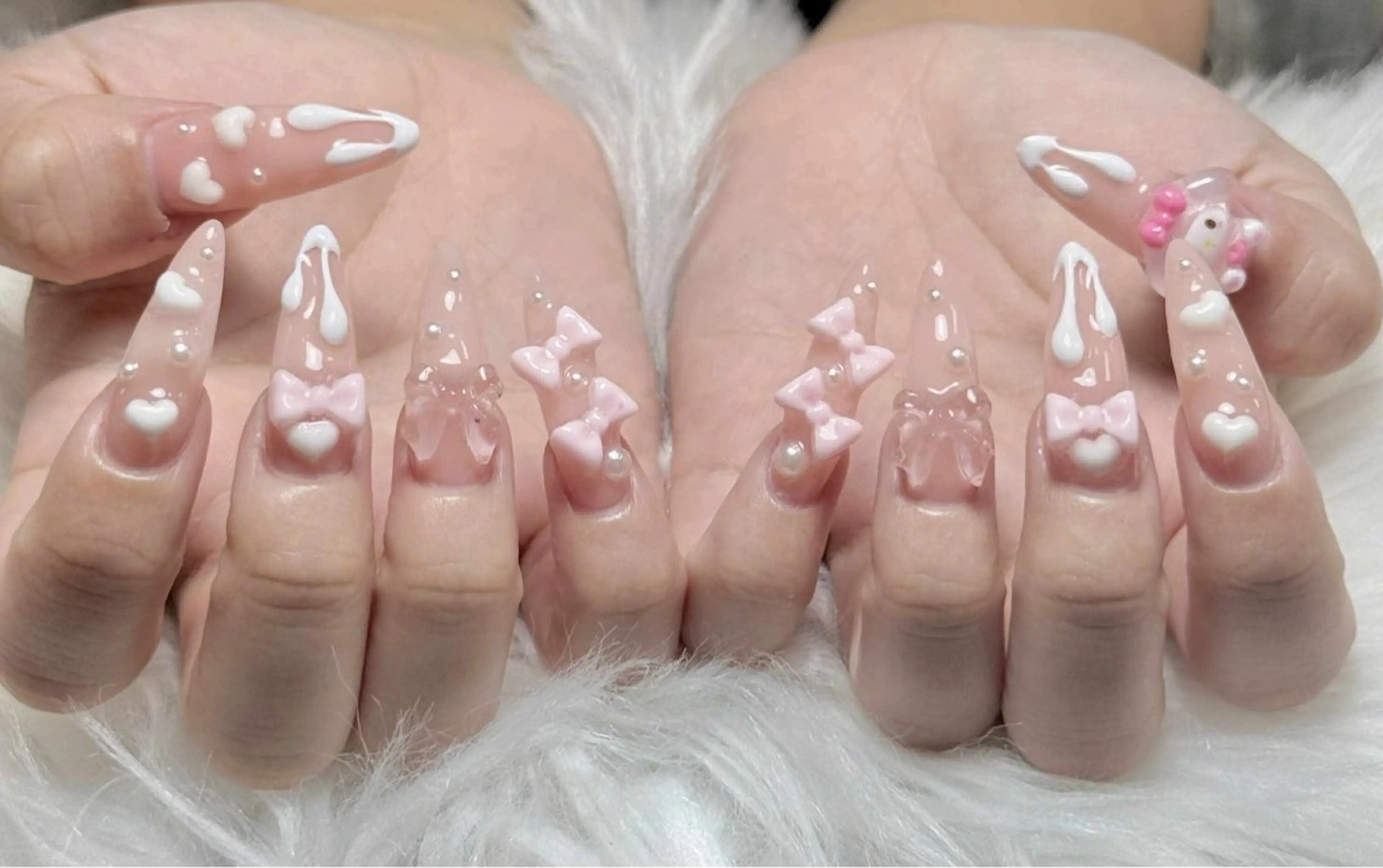 ネイル ボルドー ブラウン チークネイル ドット フットネイル ハンドネイル Julli NailStudioのネイルデザイン