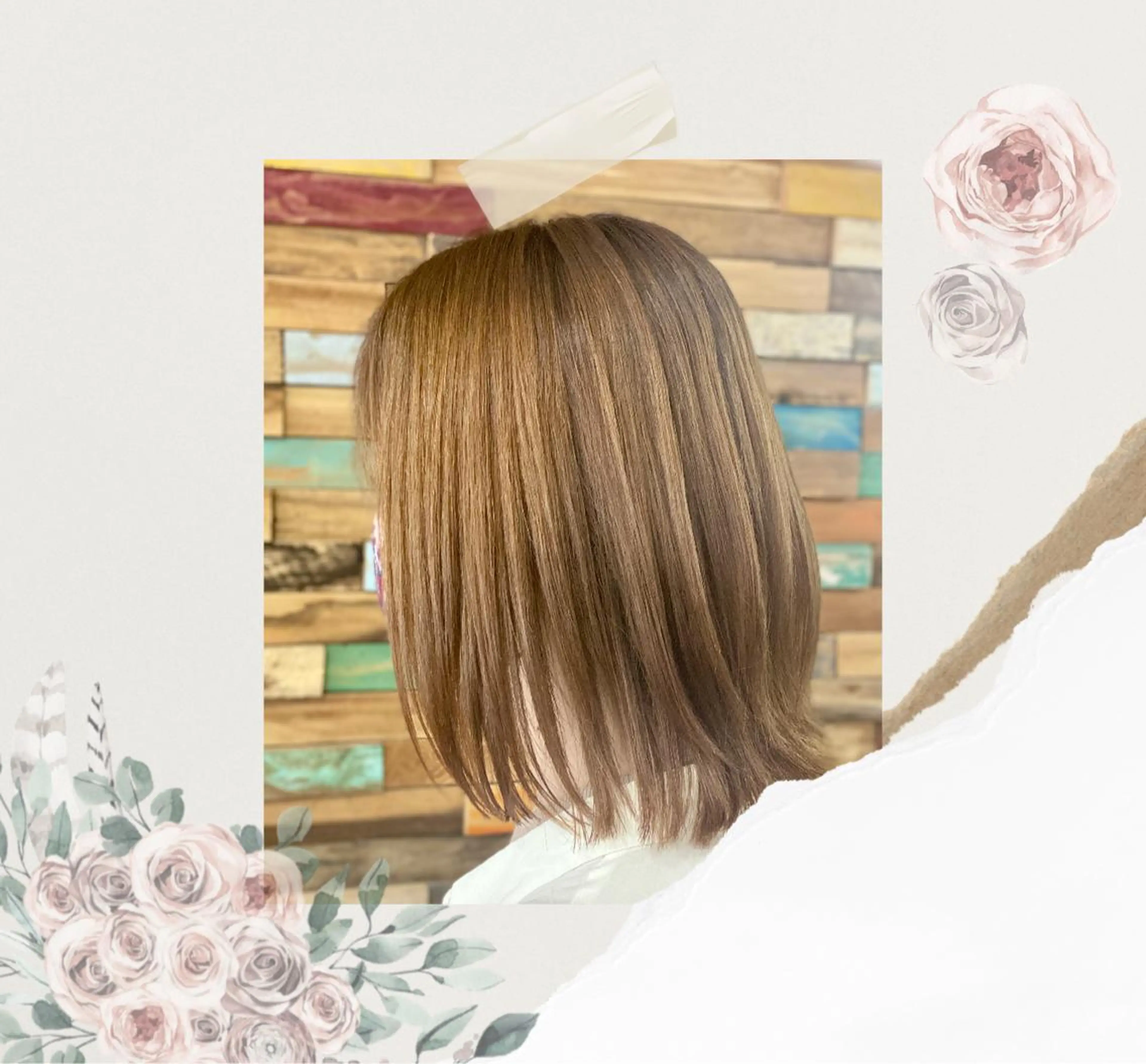 ミディアム パーマ 縮毛矯正 ☘️ motion ALOE ☘️のヘアスタイル