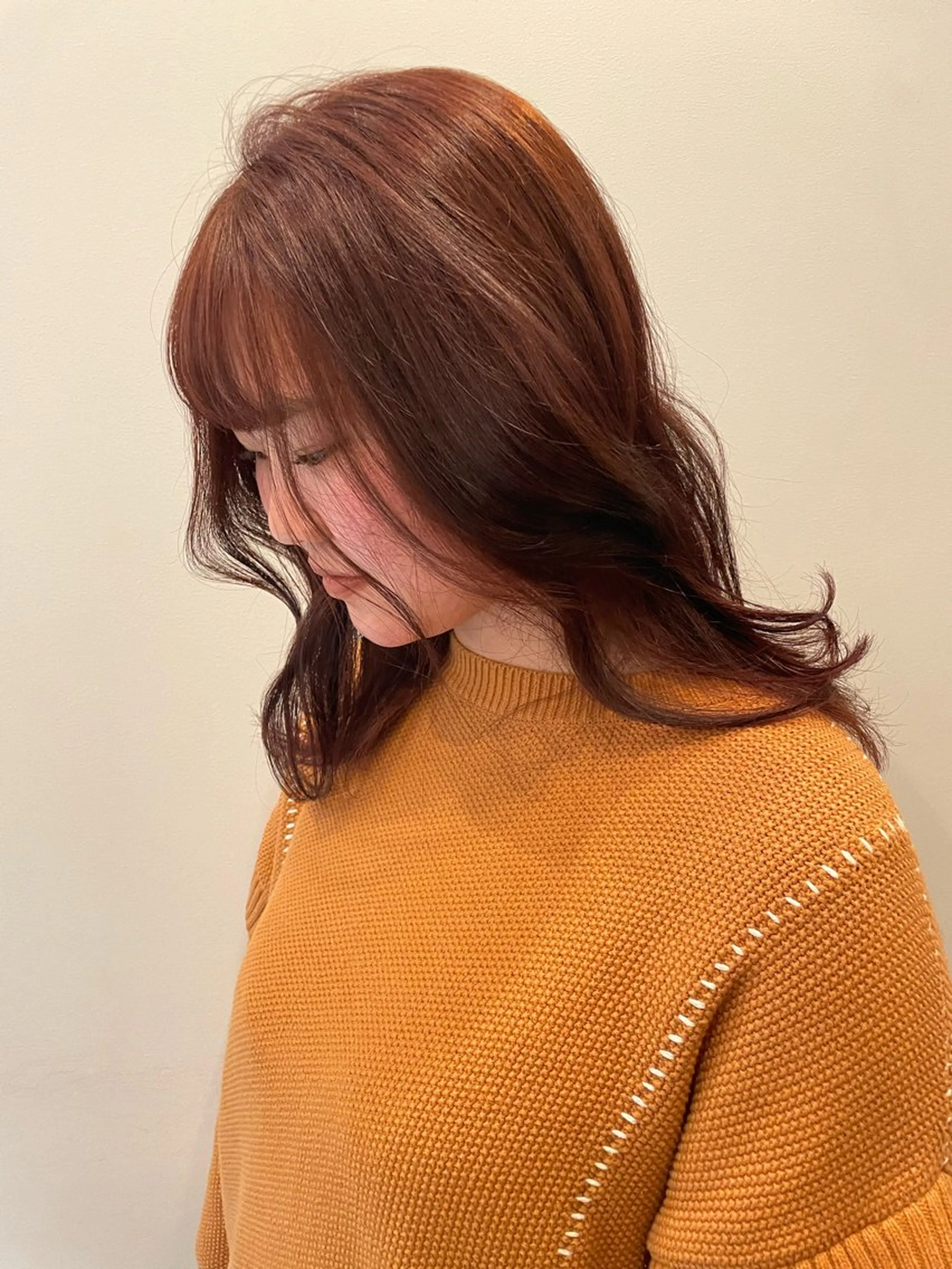 ロング カラー ブリーチ ブリーチなしカラー ピンクカラー ハナ🌼 梅田/ボブ/パーマのヘアスタイル