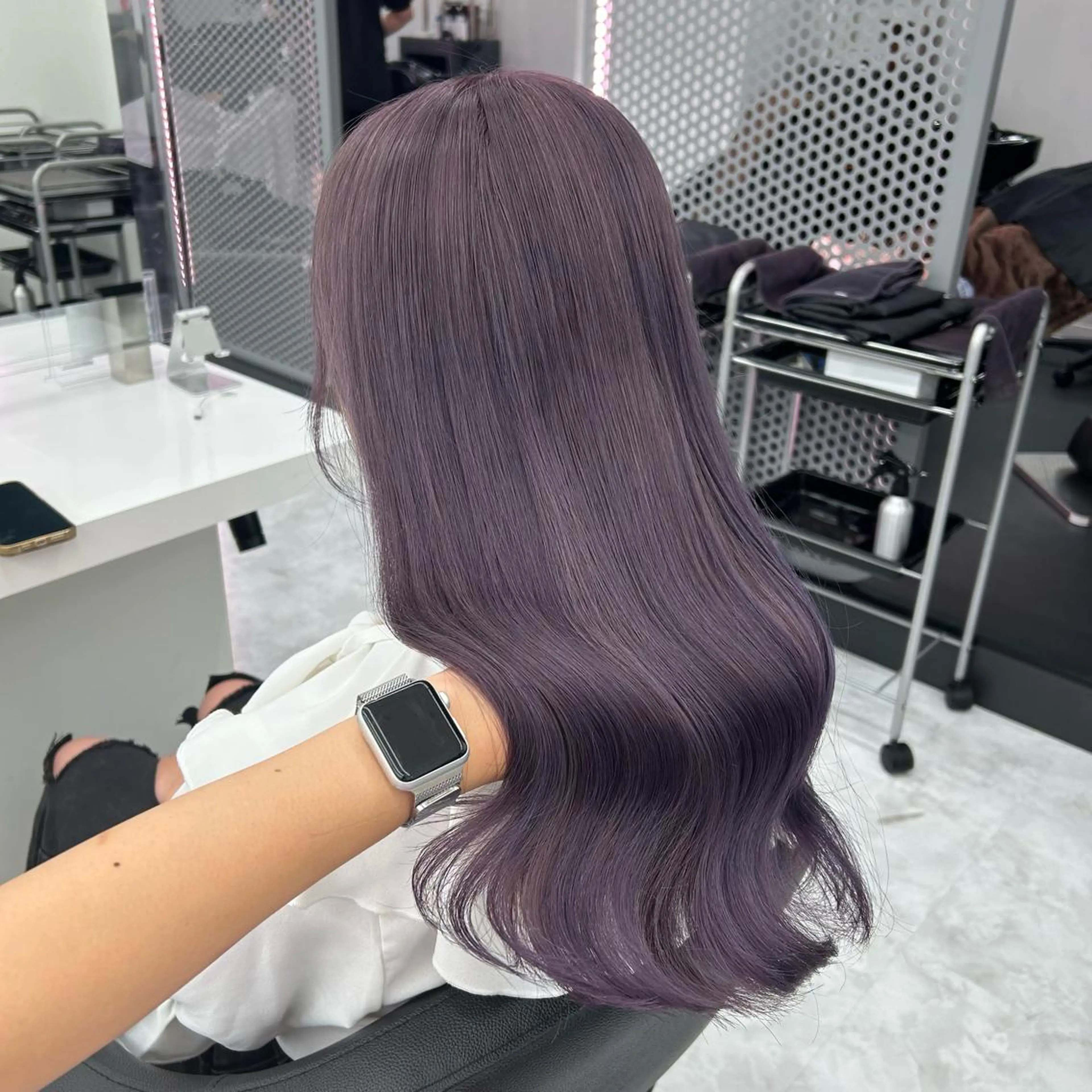 セミロング カラー ヘアアレンジ カット ヘアカラー GOTODAY shair salon 横浜mare店所属・透明感抜群カラー mai🍑♡のヘアスタイル