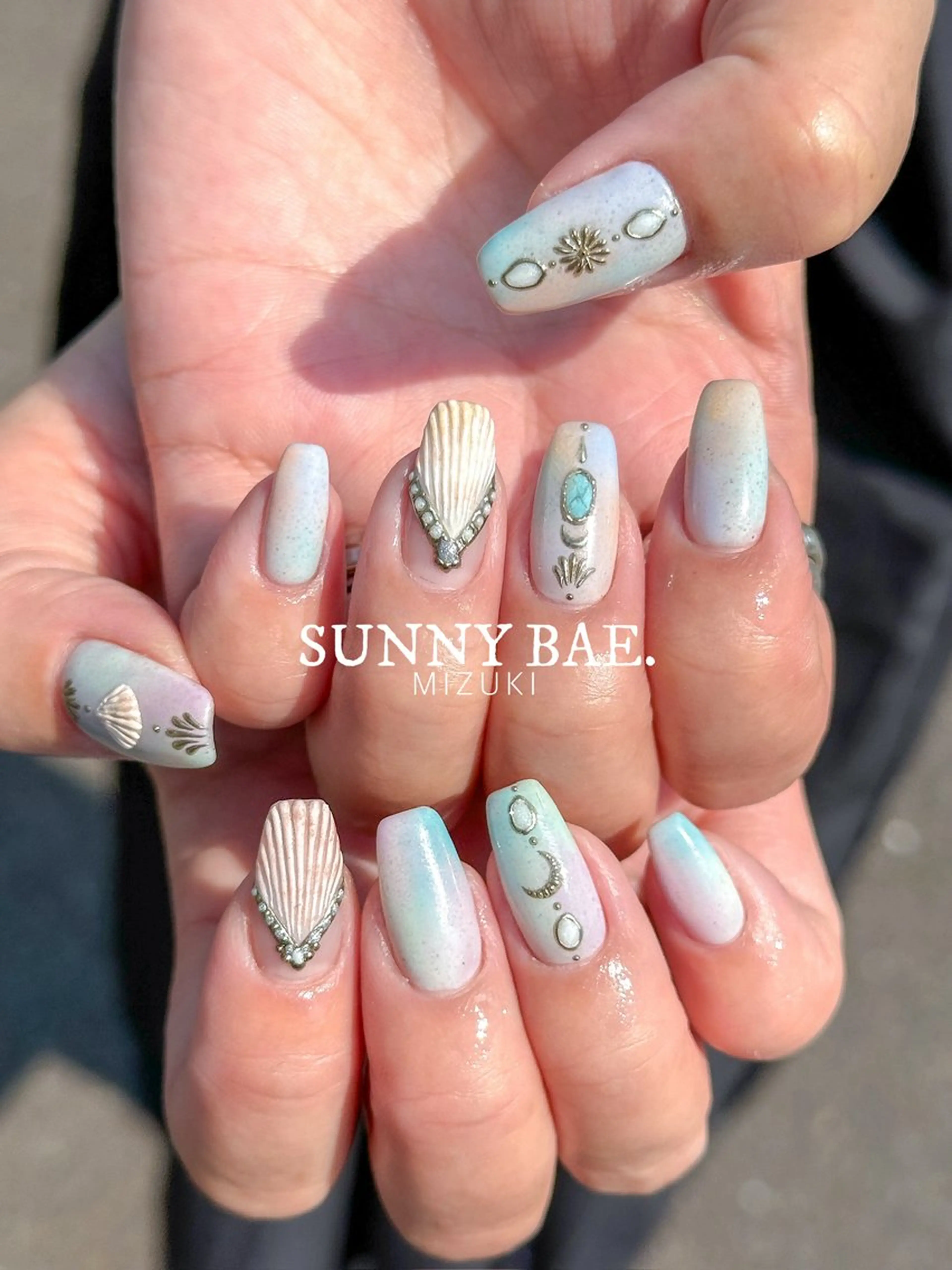 ネイル 夏ネイル ハンドネイル SUNNY BAE. 🌼MIZUKIのネイルデザイン