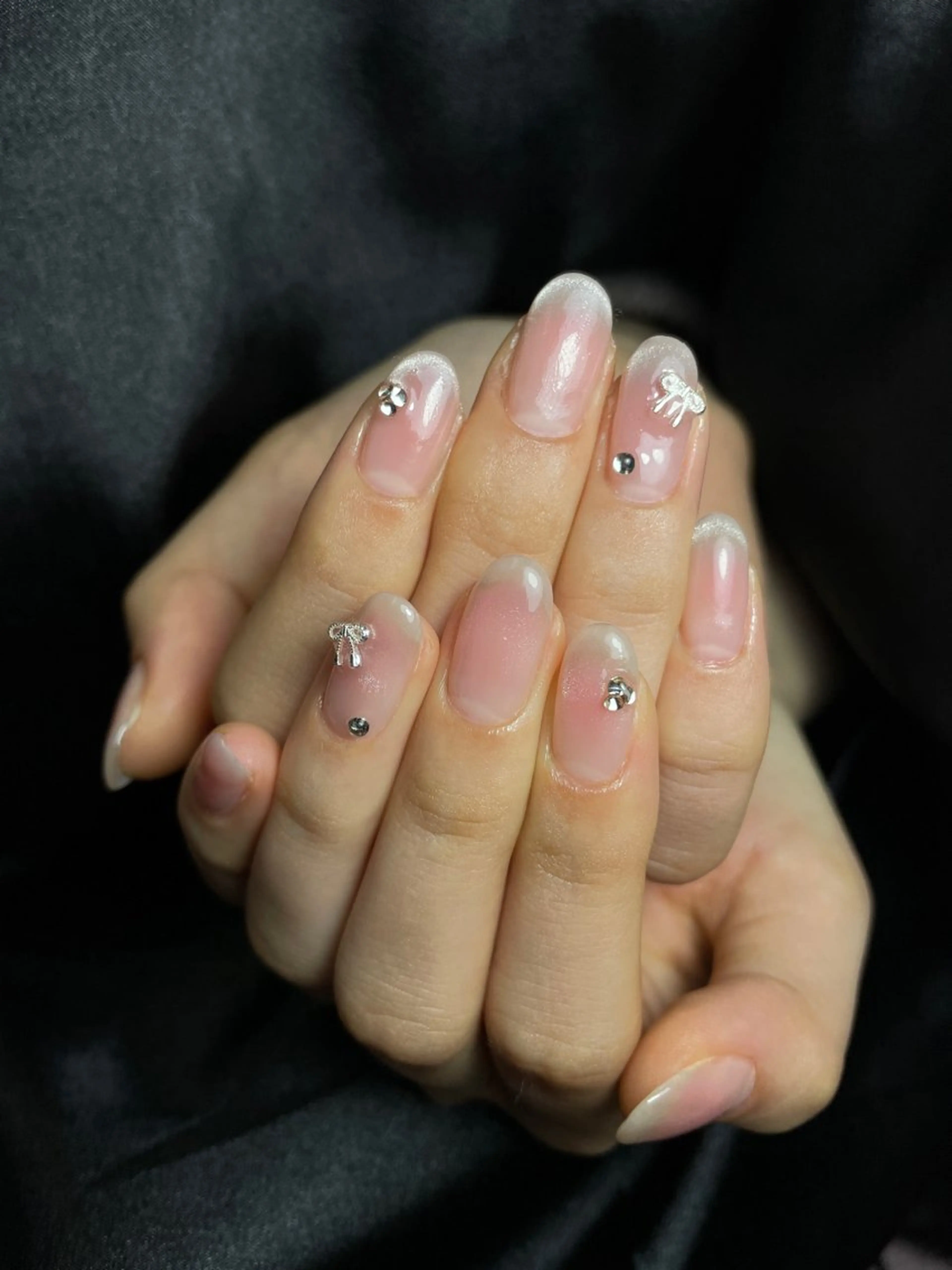 ネイル チークネイル 桜ネイル 長さ出し フットネイル ジェルネイル ハンドネイル XIINH NAIL SALONのネイルデザイン