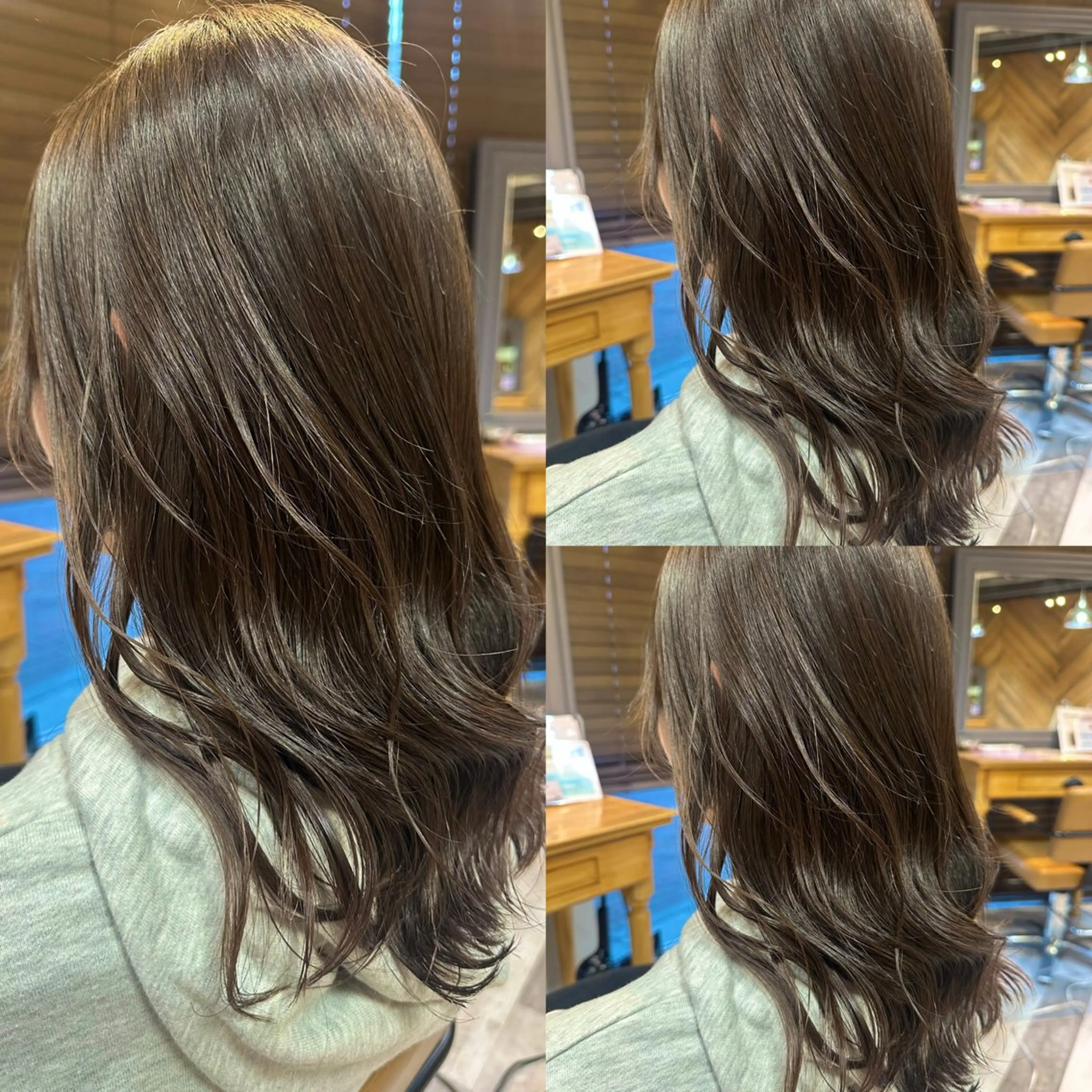 ヘアカラー+ケアトリートメントの写真