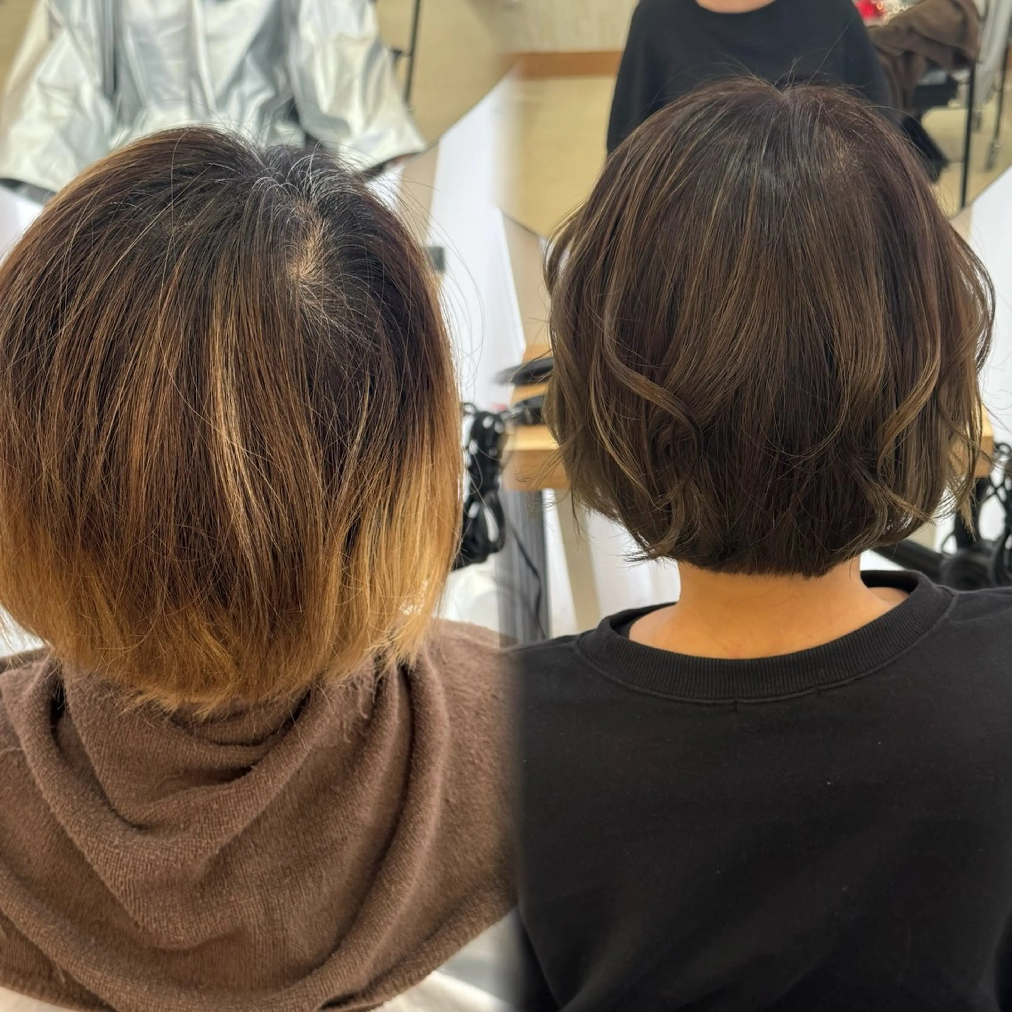 ミディアム ヘアカラー Agu hair 粉河のヘアスタイル