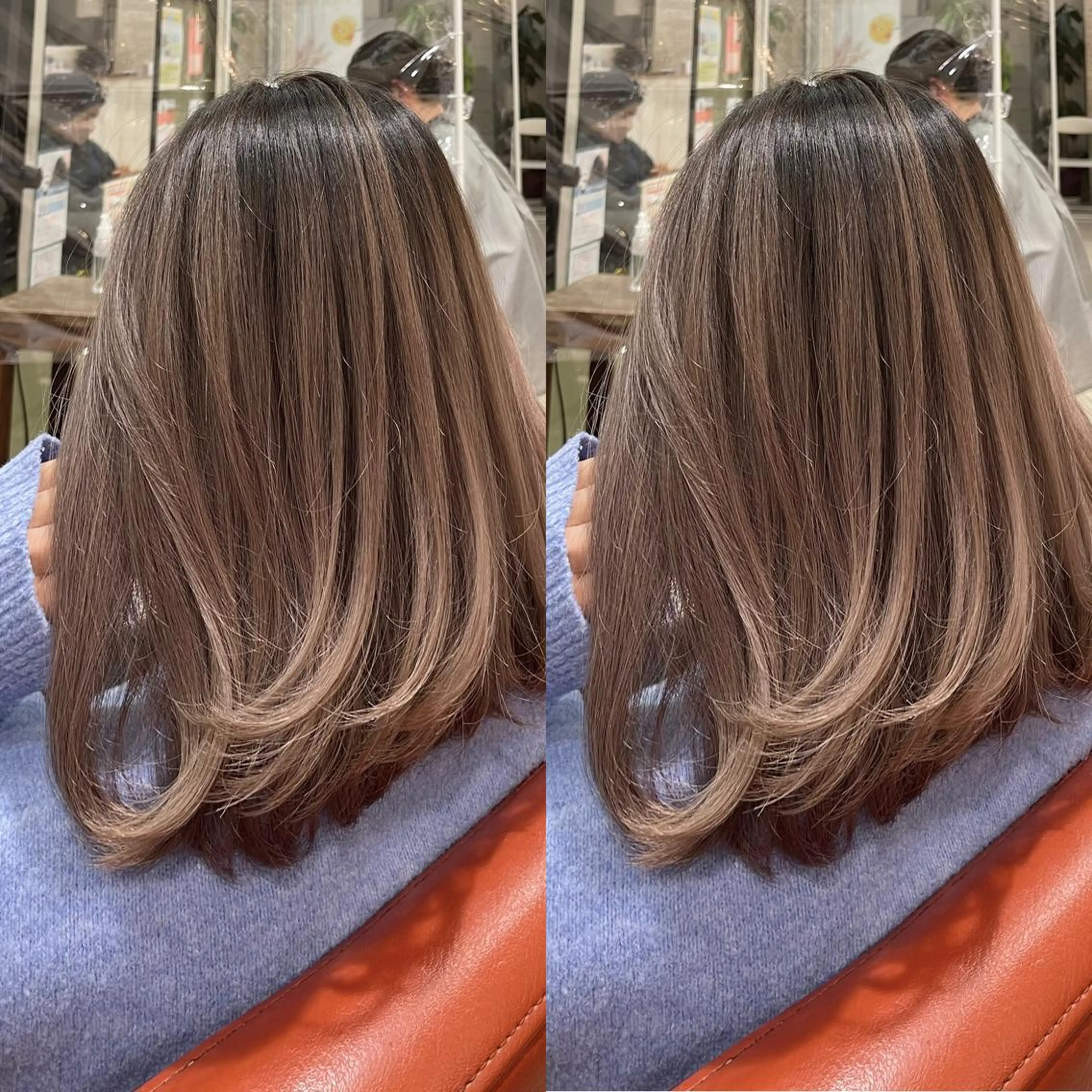 ミディアム ヘアカラー Y Uのヘアスタイル
