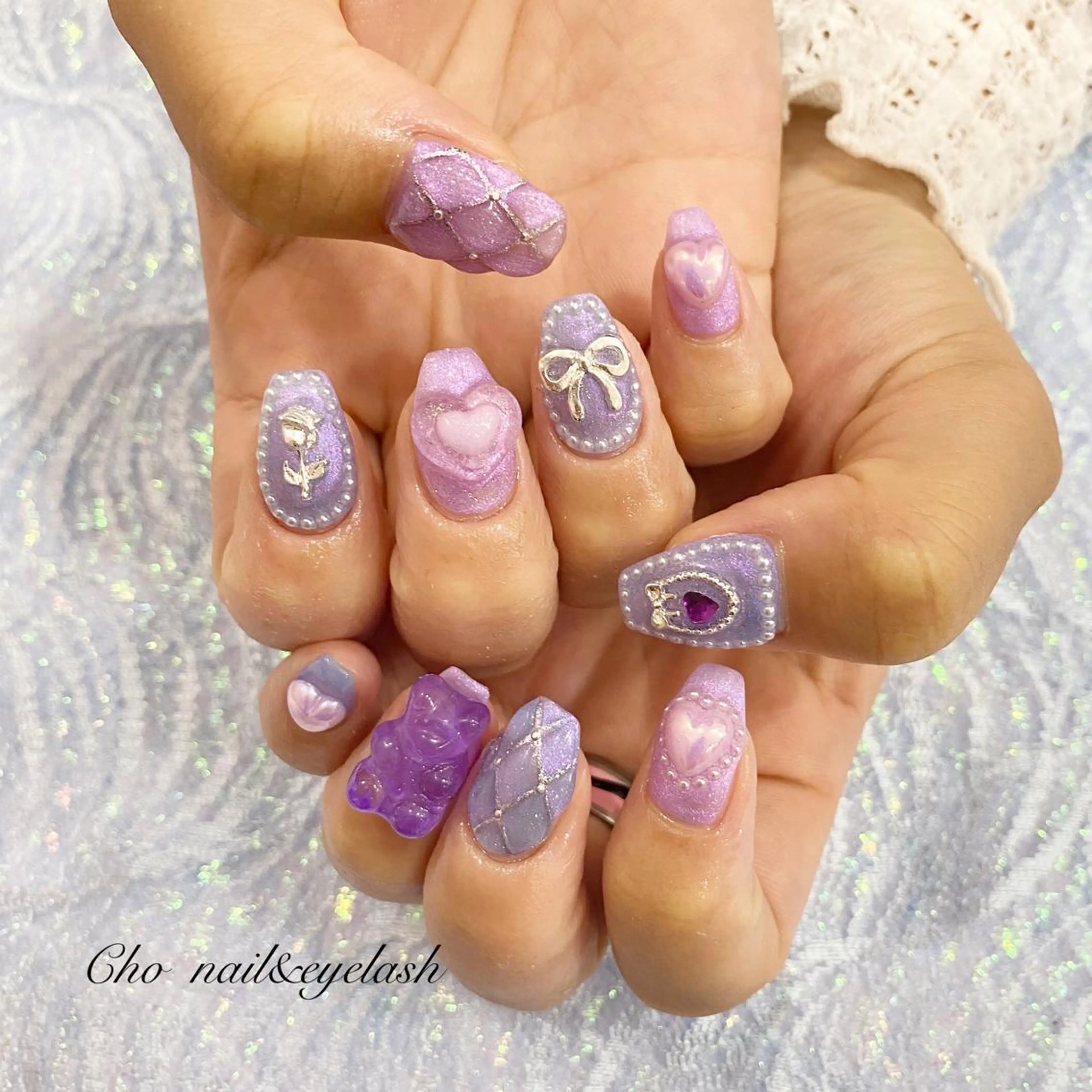ミディアム ネイル cho nailのネイルデザイン